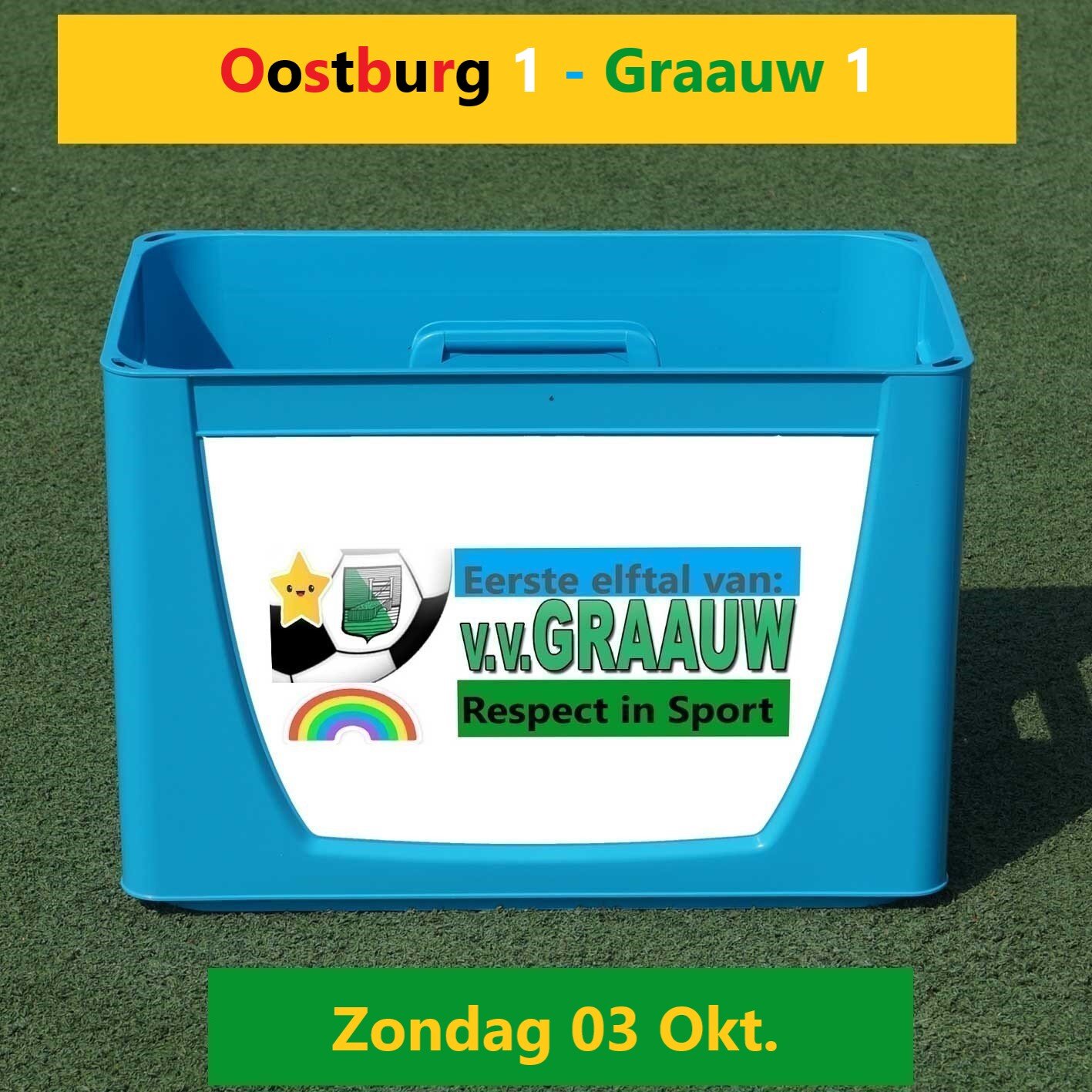 Met de rust al 6-0 achter, Oostburg herkent ons niet meer van vorig jaar, na rust 0-0 !