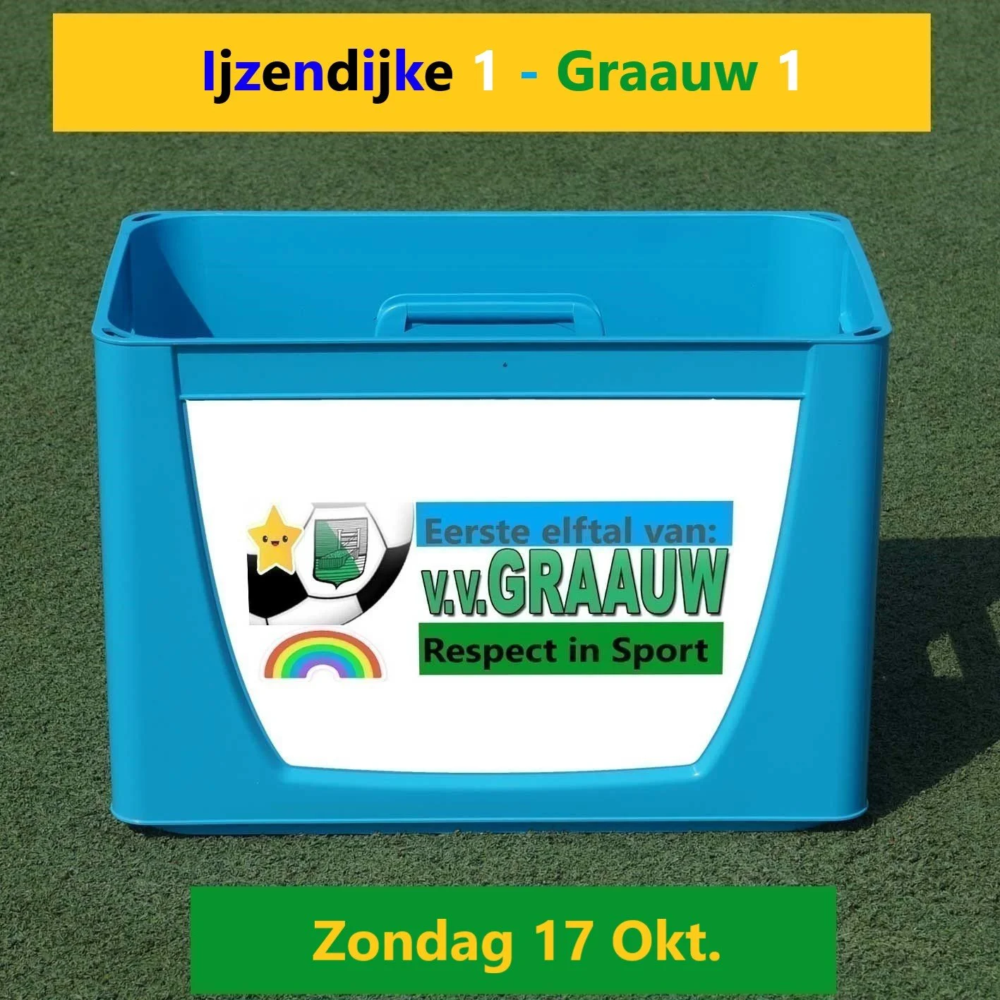 Alte marille, als opwarmer voor de tweede helft, Johan schiet ons naar winst 1-2 !