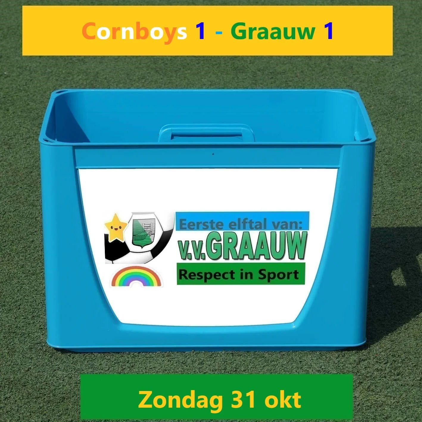 Graauw  maakt  het zich moeilijk, benut slechts 1 kans en laat terrecht CornBoys feesten 2-1