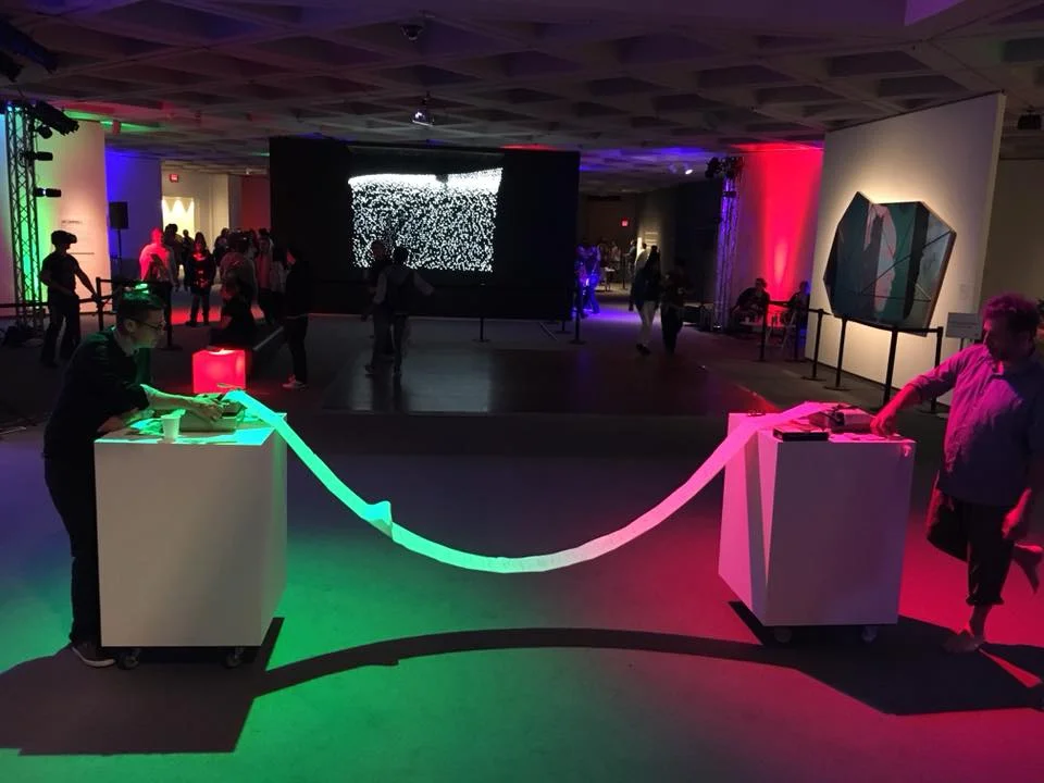 From a performance of "TypeFace" with Heather Gordon at the North Carolina Museum of Art