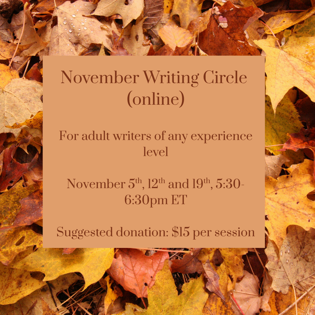 Join us for the November Writing Circle!