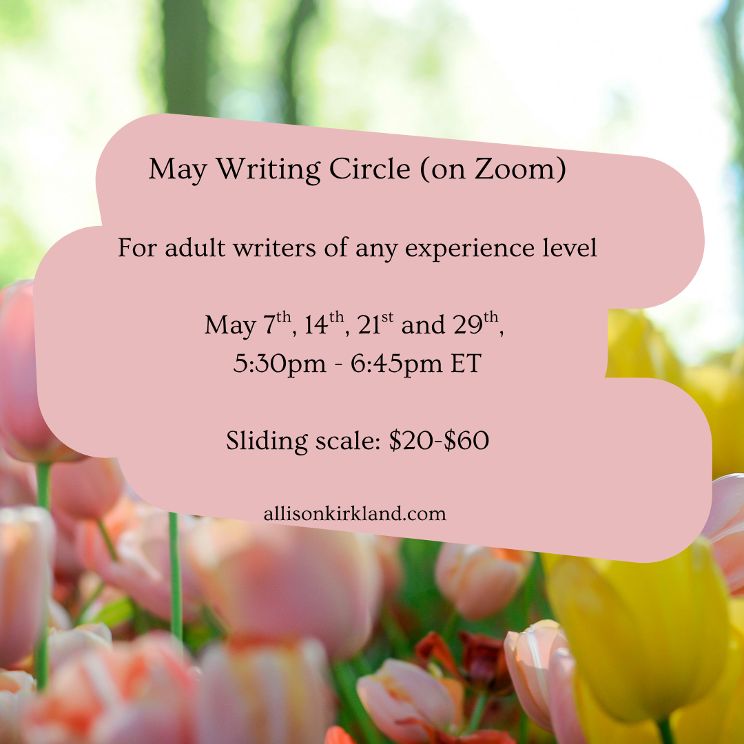 Join me for the May Writing Circle!