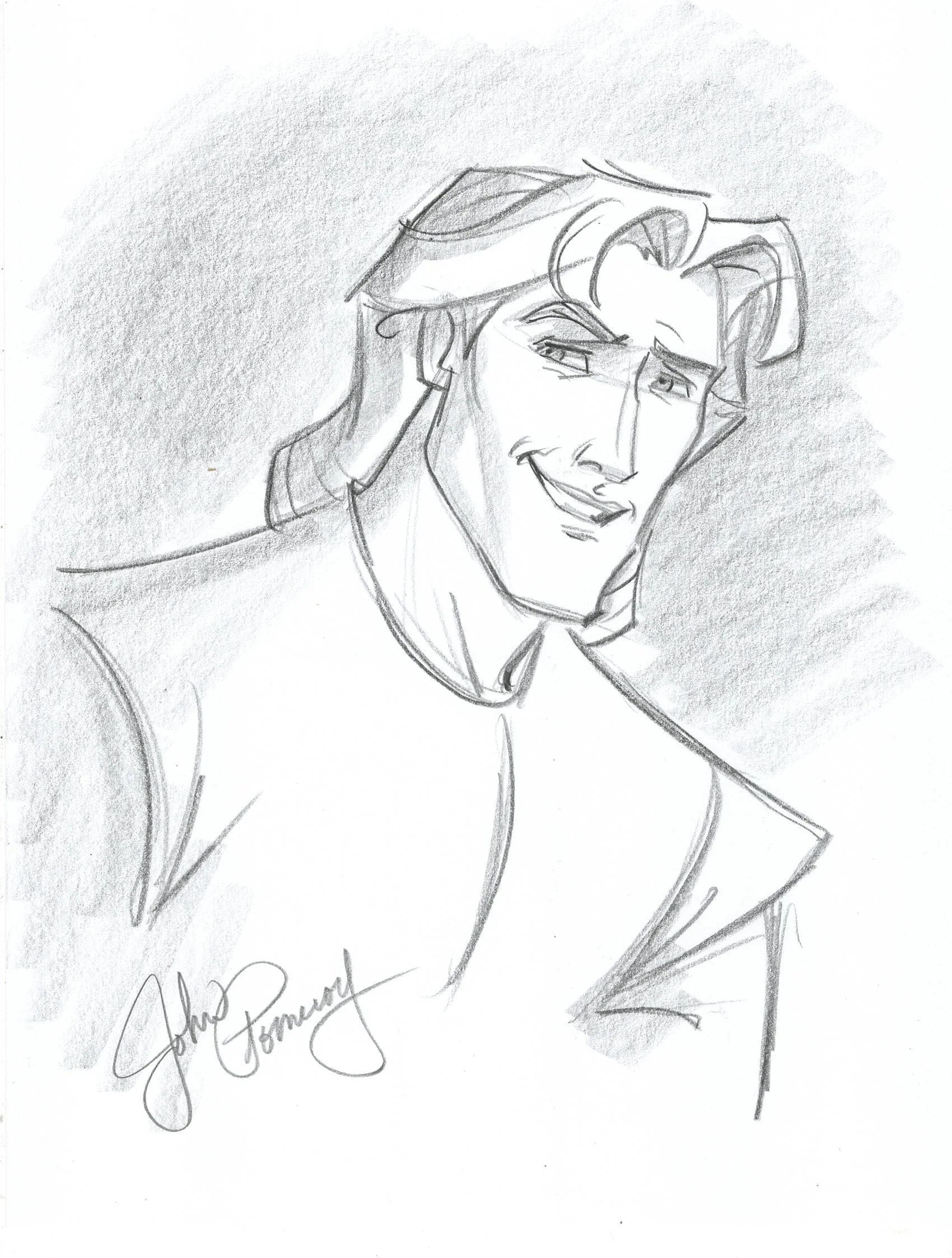 "John Smith" Headshot Drawing