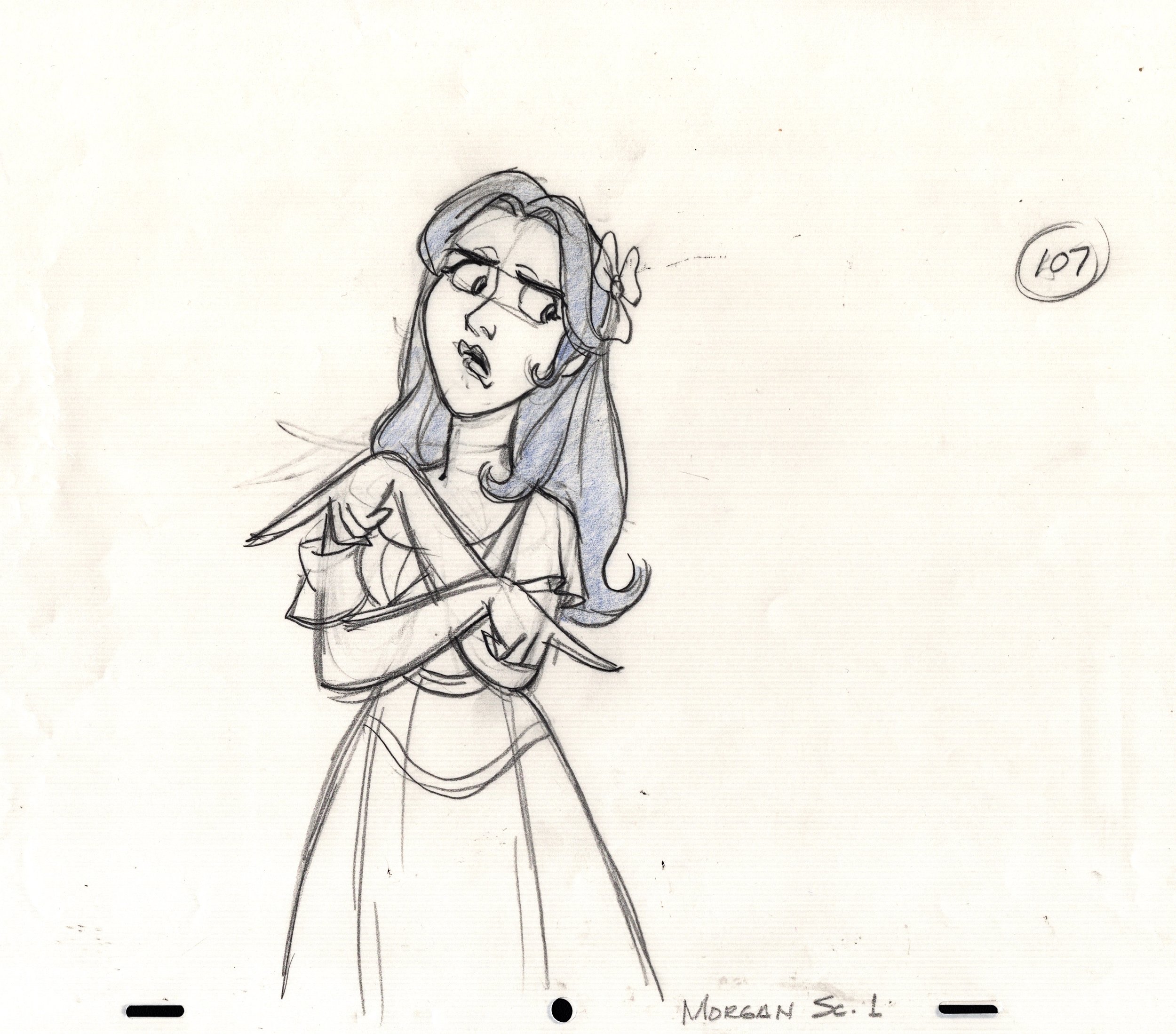 "Disenchanted" Original Animation Drawing
