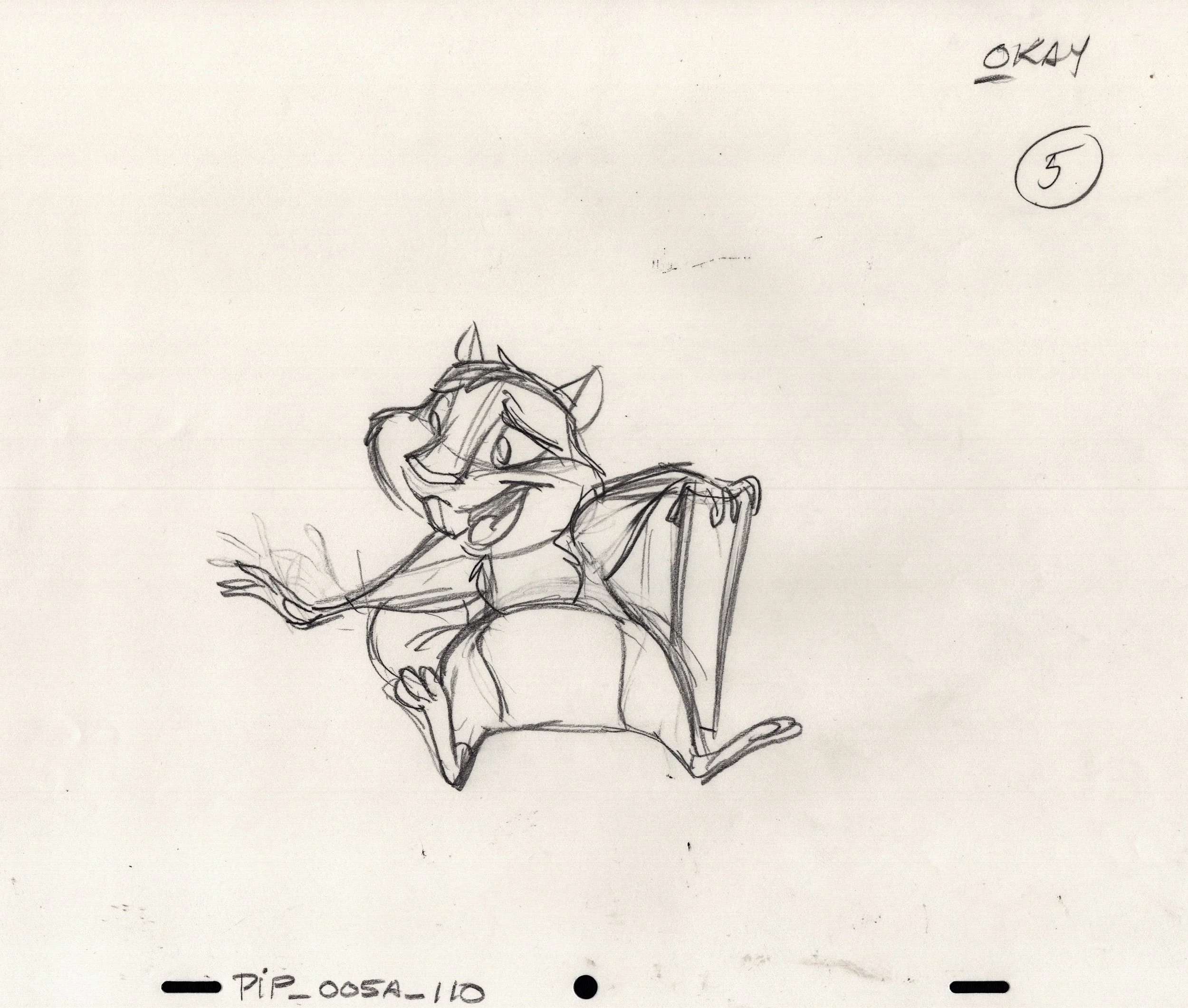 "Disenchanted" Original Animation Drawing