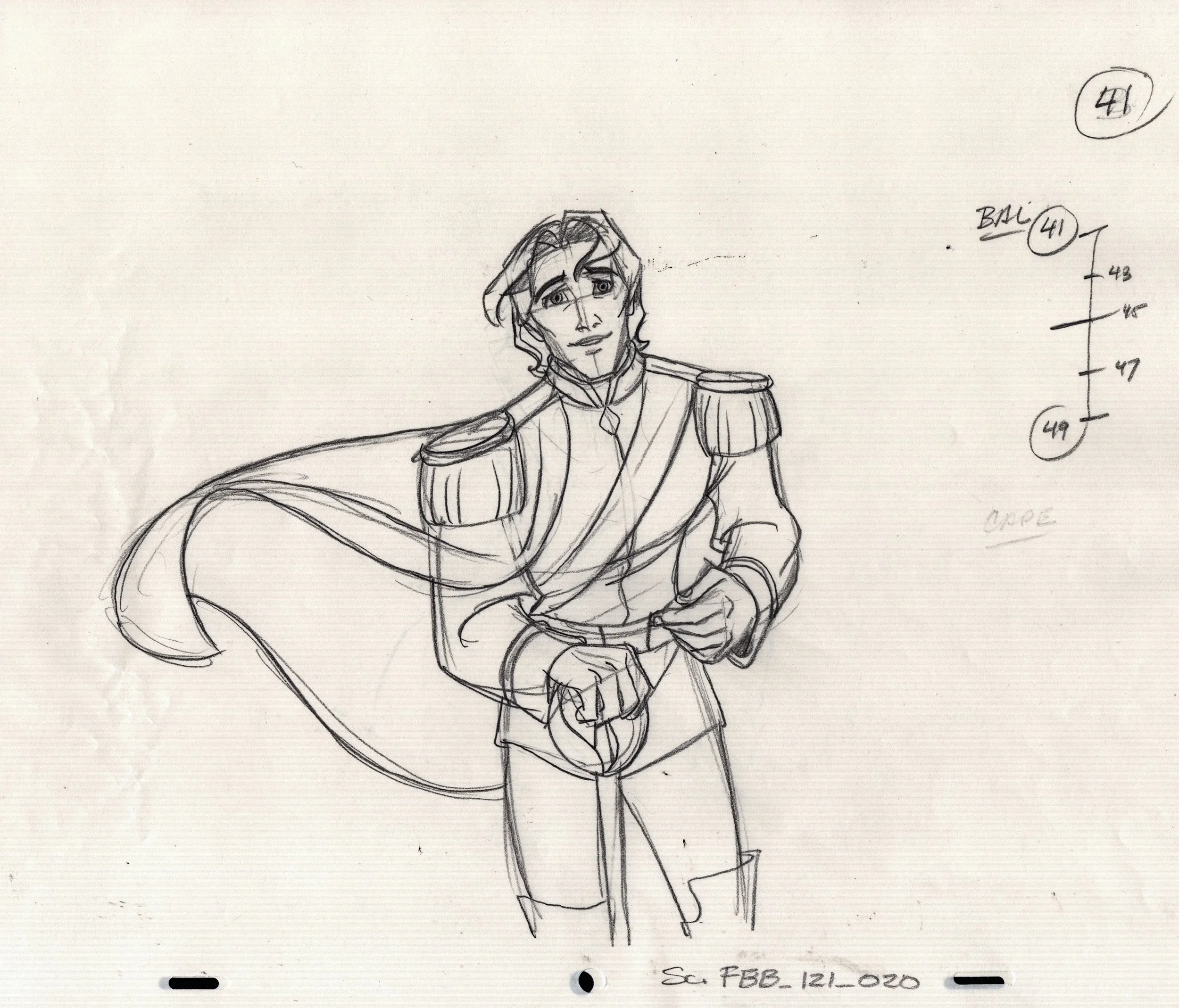 "Disenchanted" Original Animation Drawing