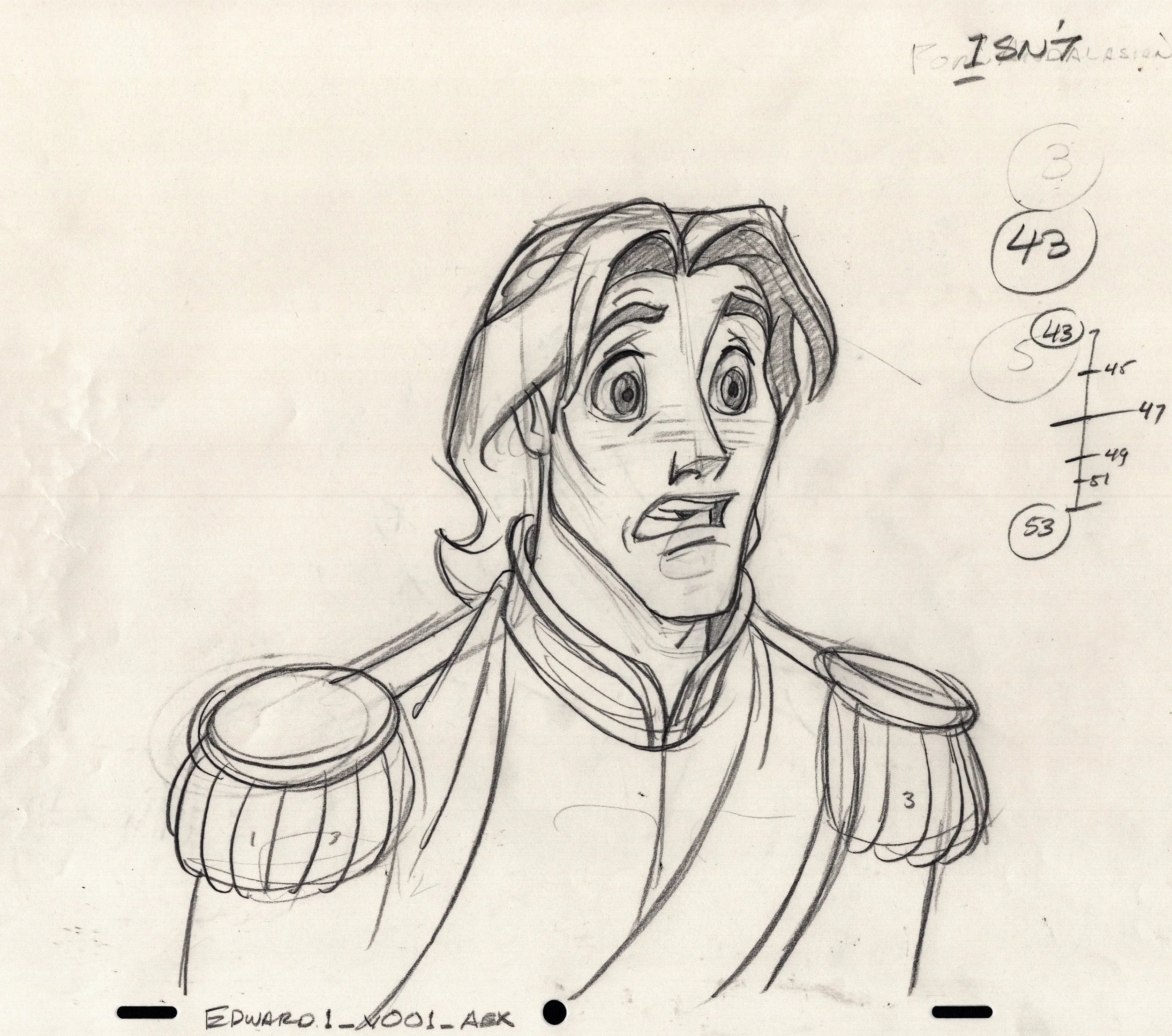 "Disenchanted" Original Animation Drawing