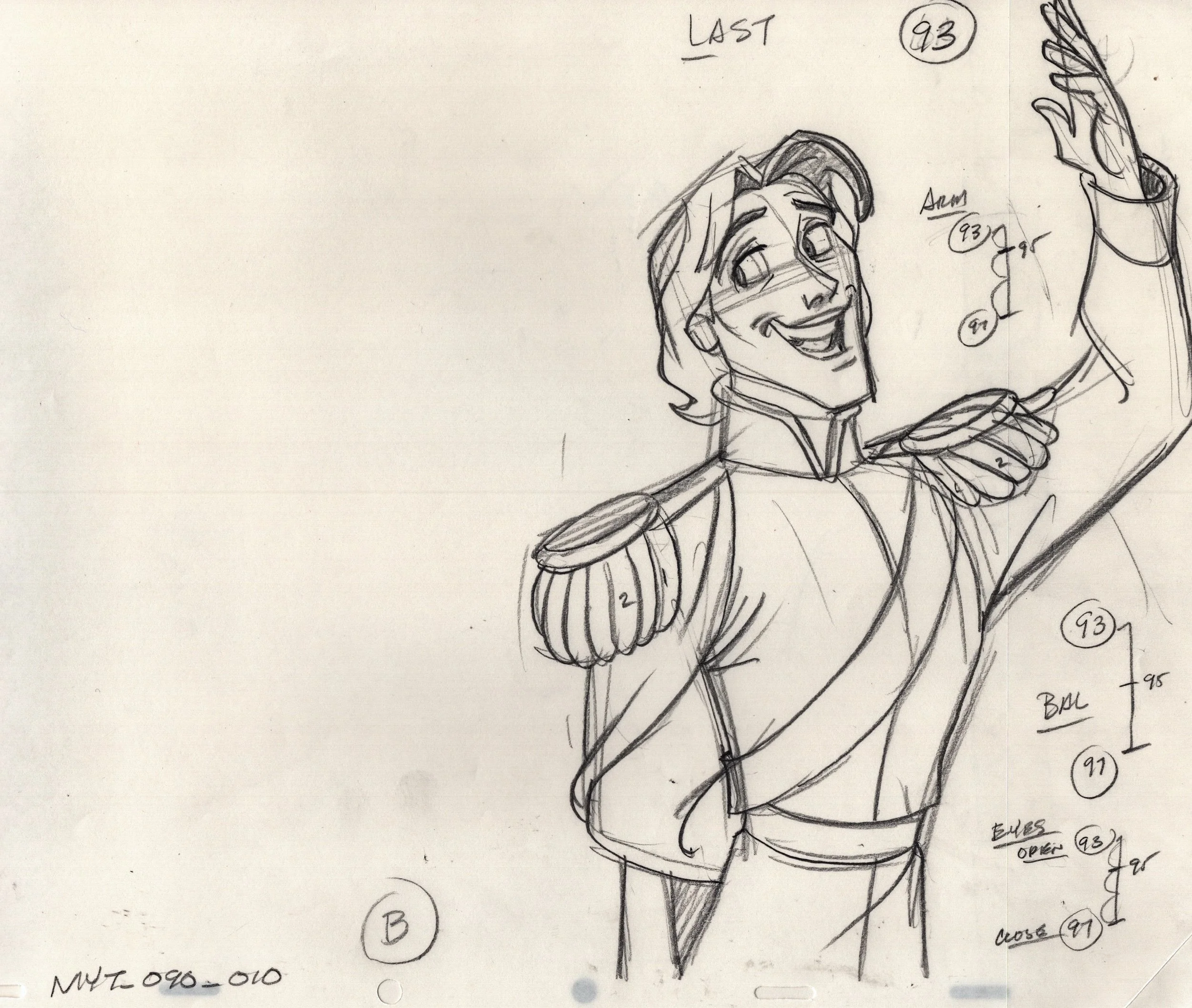 "Disenchanted" Original Animation Drawing
