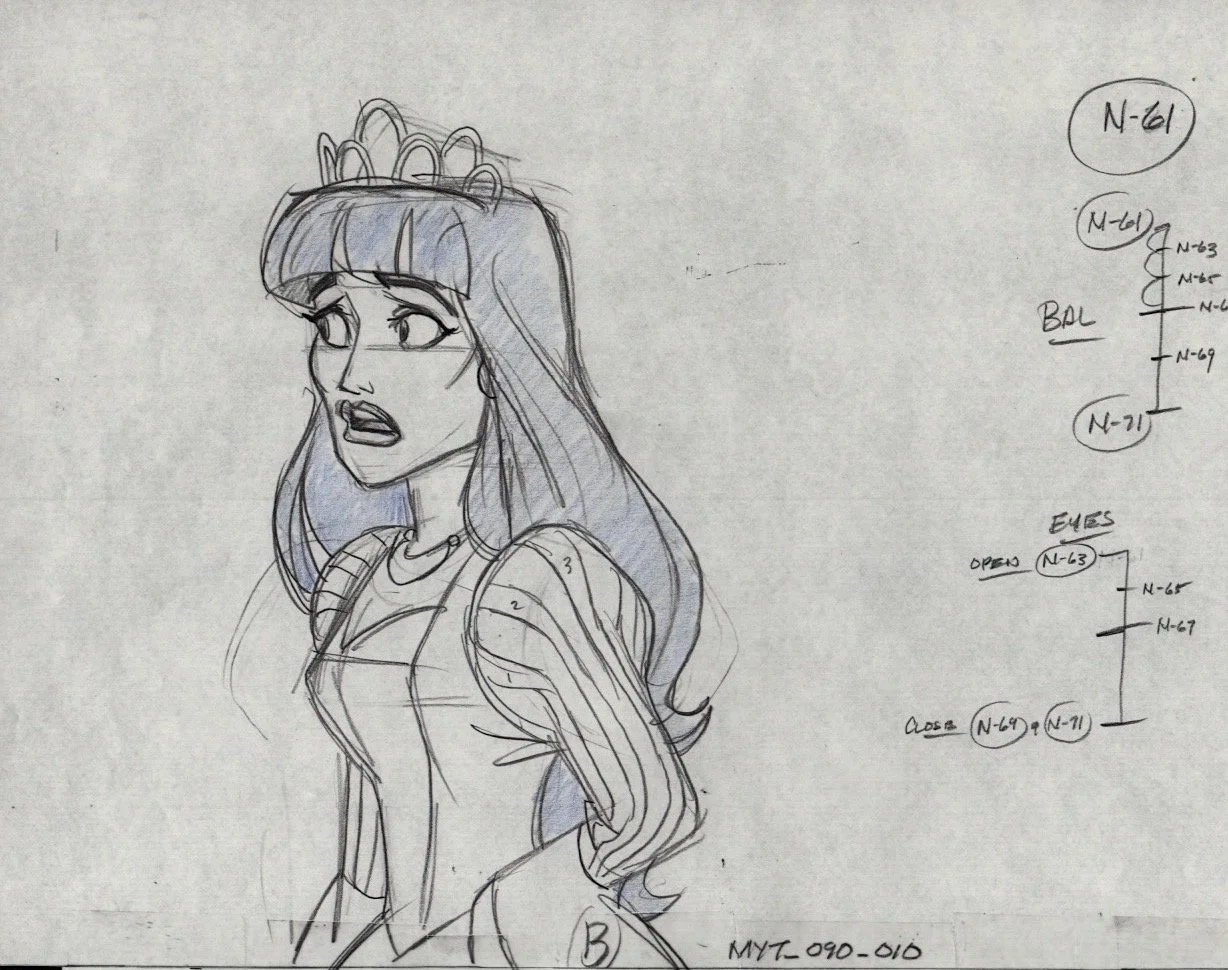 "Disenchanted" Original Animation Drawing