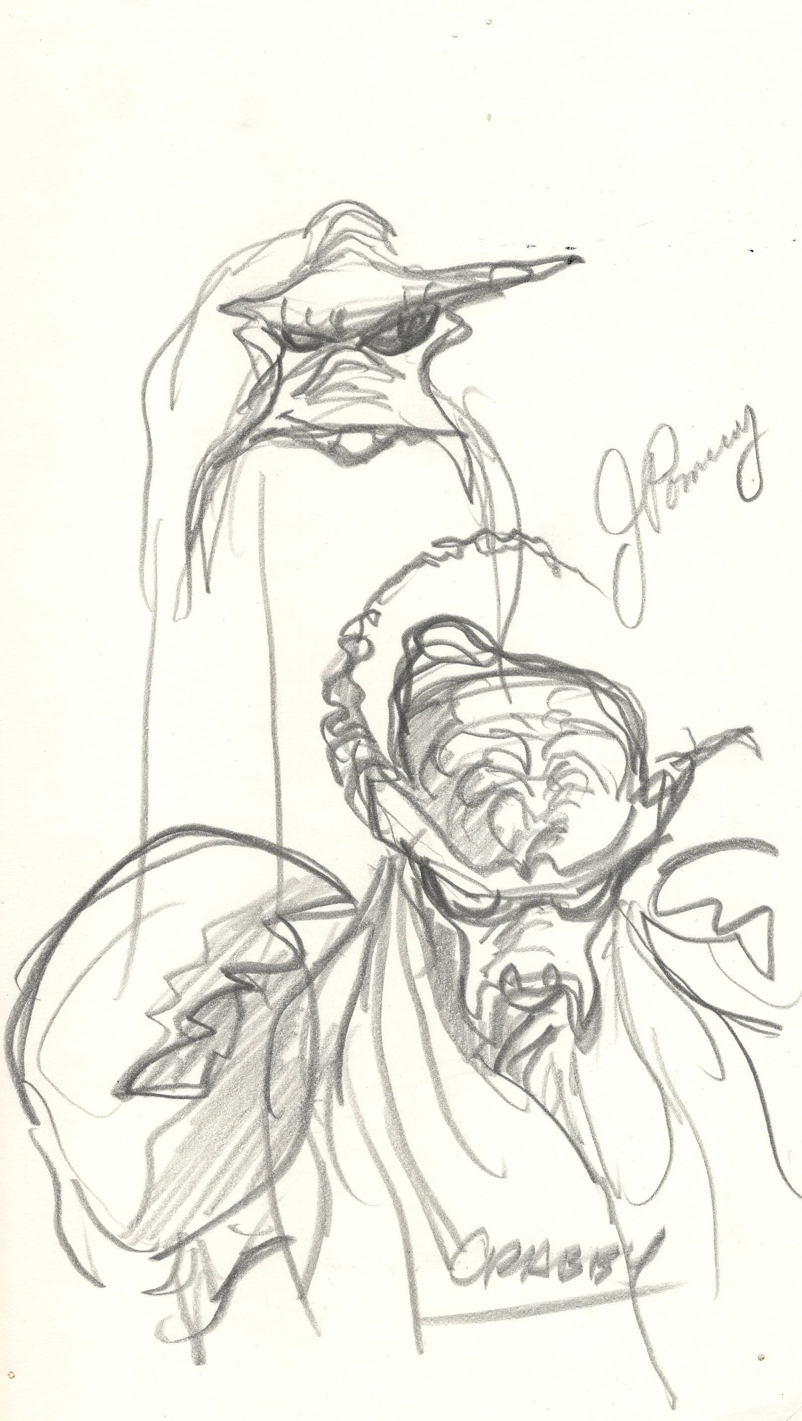 "Treasure Planet" Original Alien Concept Drawing