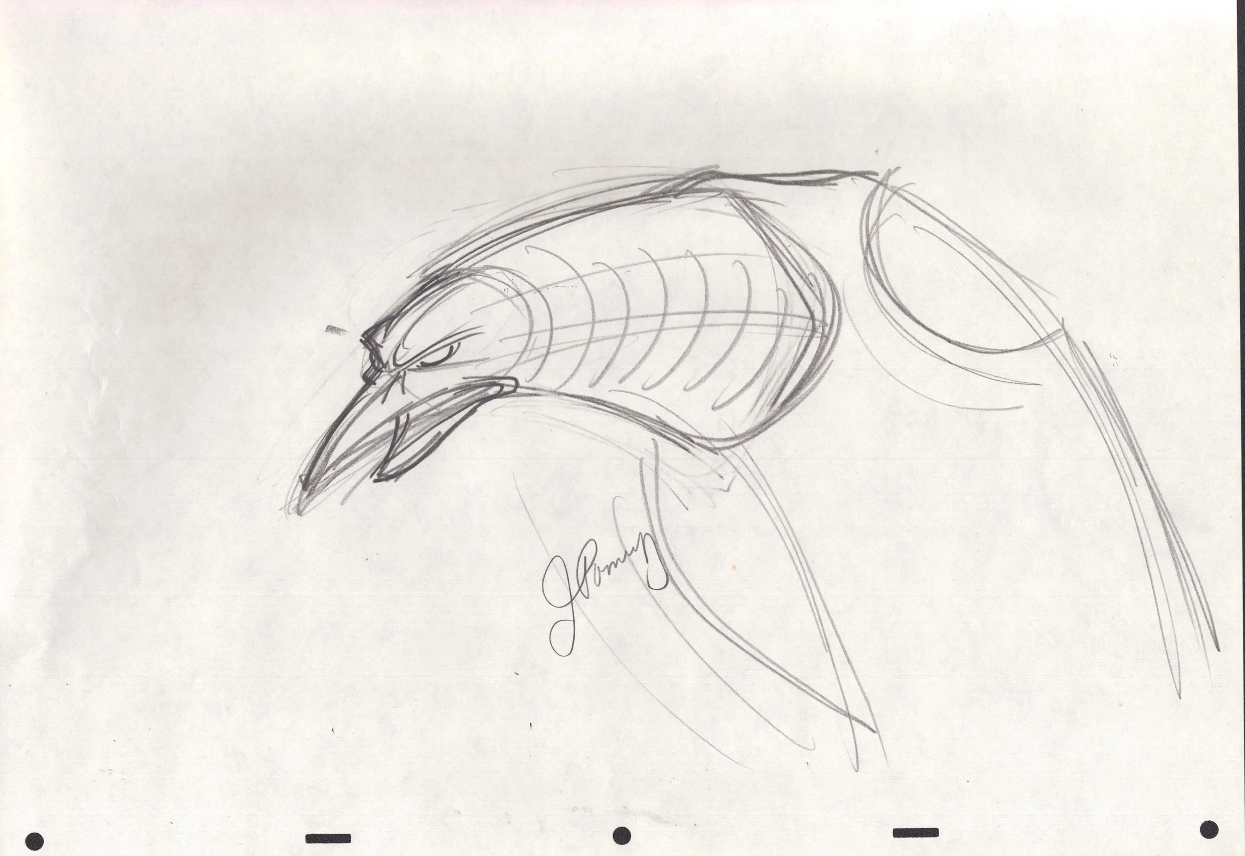 "Fantasia 2000" Original Animation Drawing