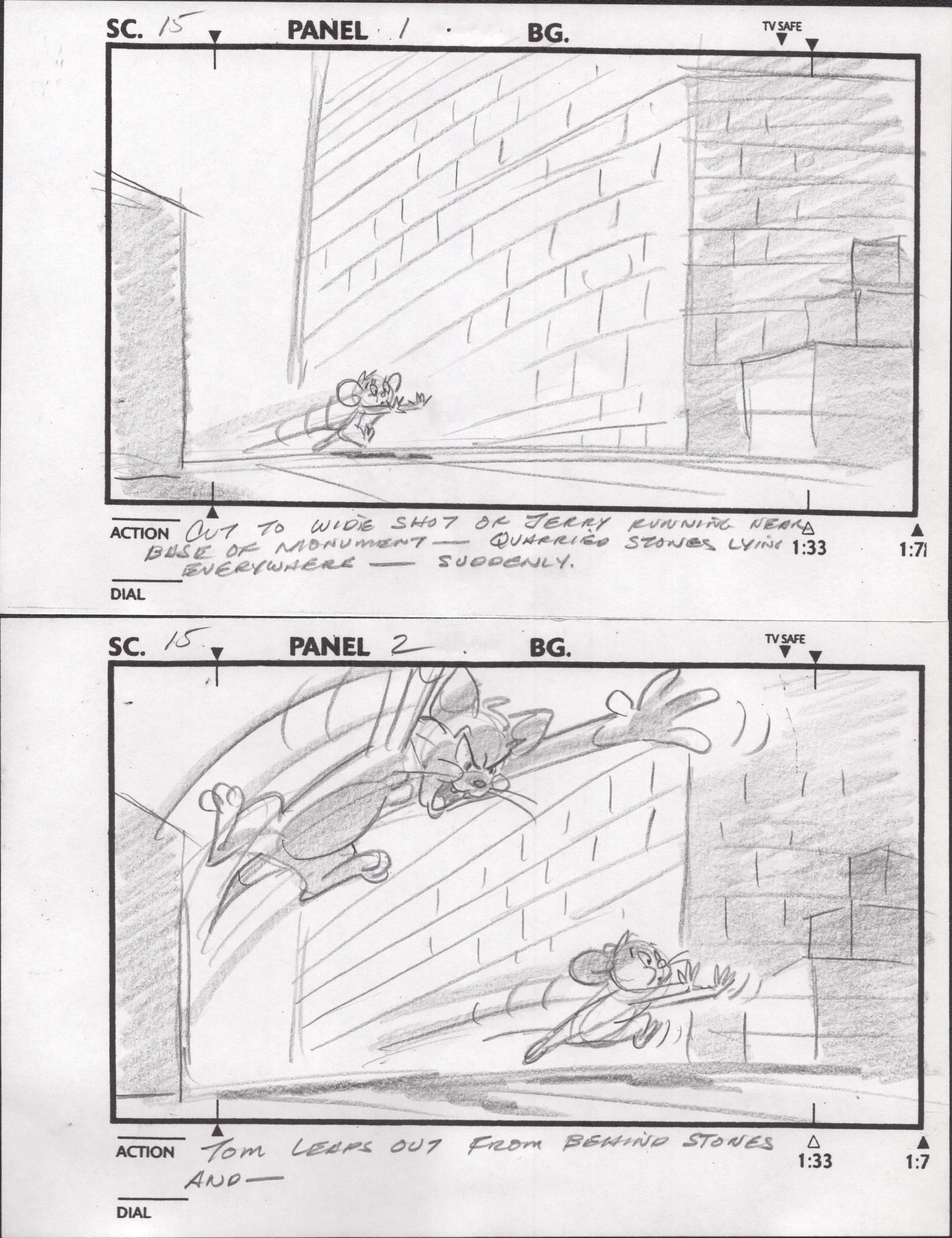 "Tom and Jerry" Original Story Sketches