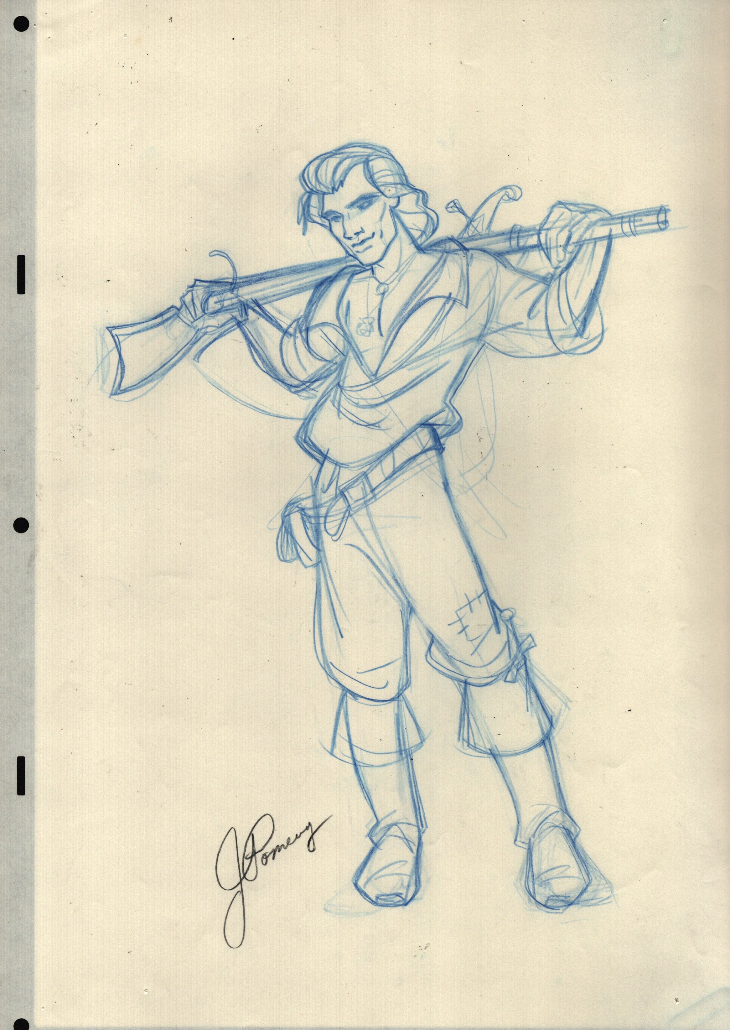 "Pocahontas" Original Concept Drawing
