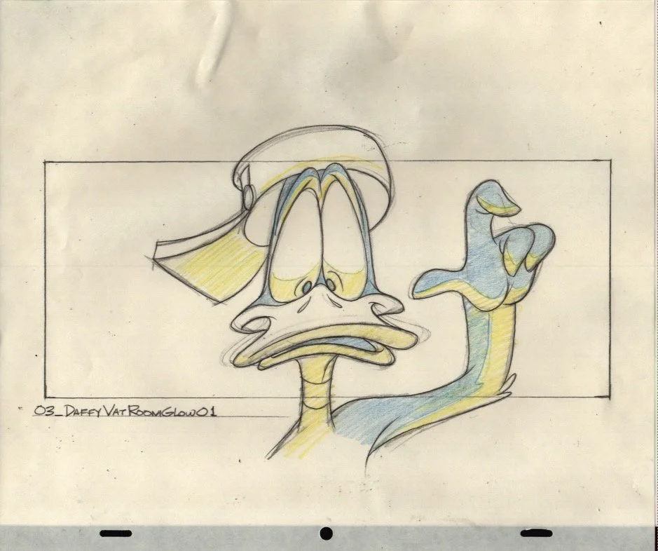 64) Orig.Anim.Drawing-Daffy:TheDayTheEarthBlewUp-$150.00.jpeg