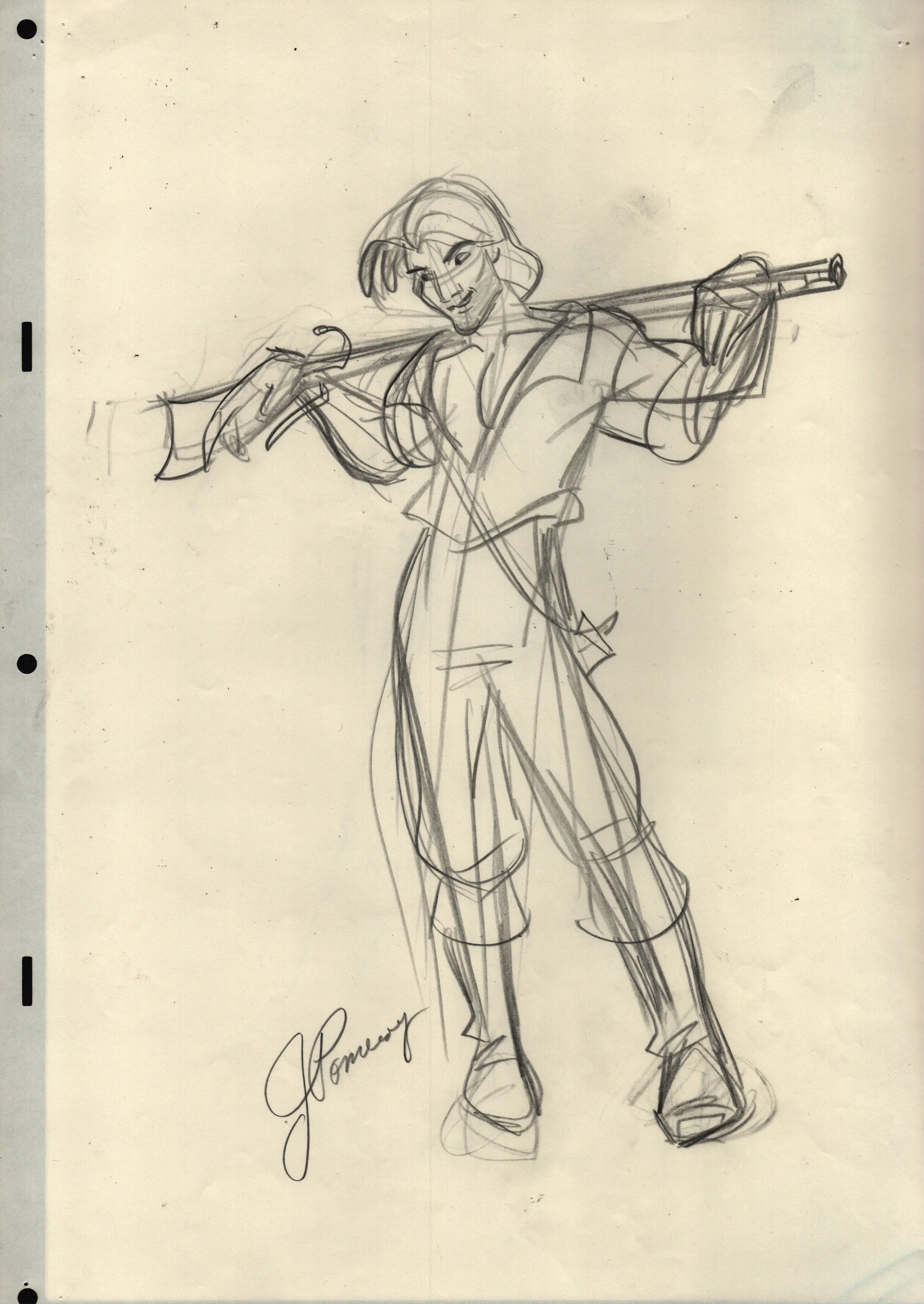 "Pocahontas" Original Concept Drawing