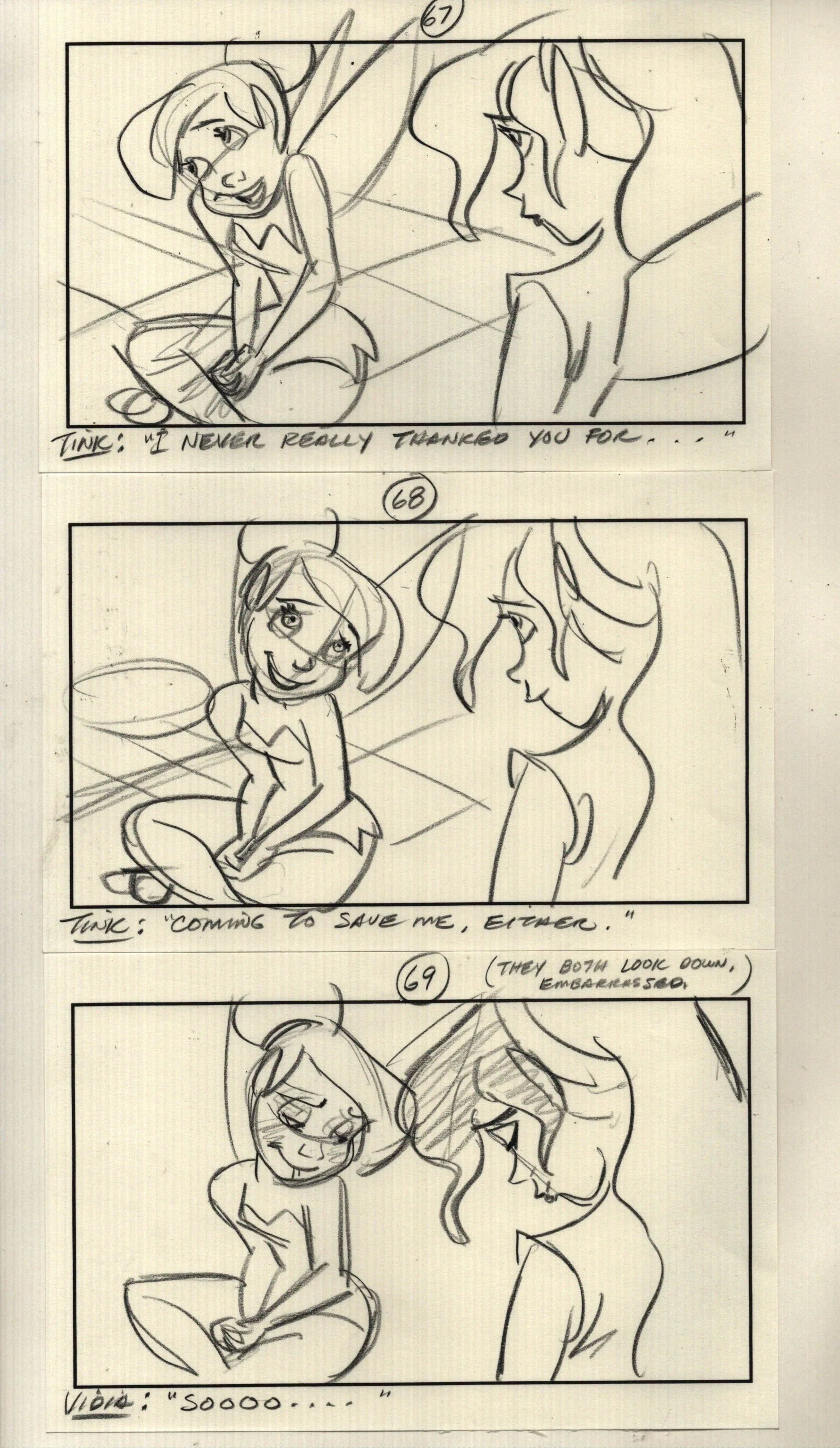 "Tinkerbell" Original Story Sketches