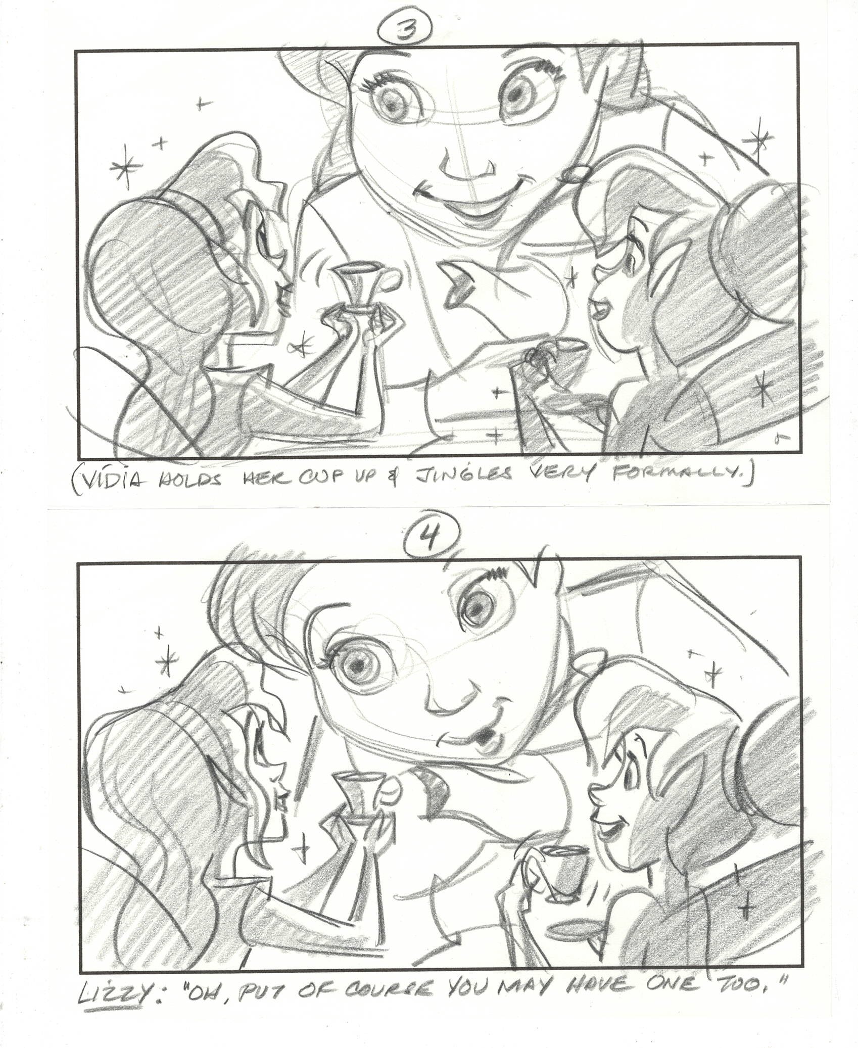 "Tinkerbell" Original Story Sketches