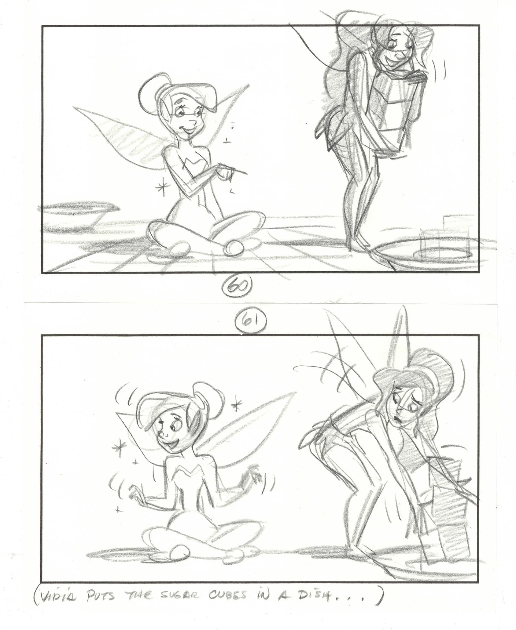 "Tinkerbell" Original Story Sketches