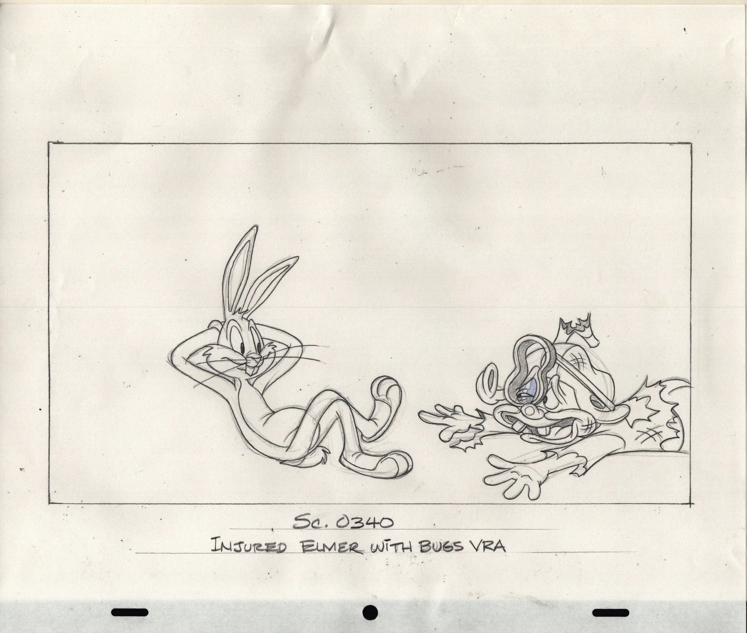 163) Orig.AnimationDrawing-BugsBunny&Elmer:LooneyTunes-$160.00.jpeg