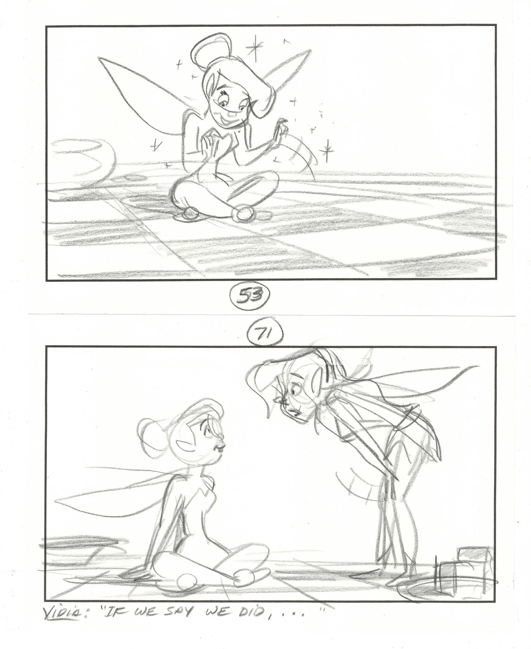 "Tinkerbell" Original Story Sketches