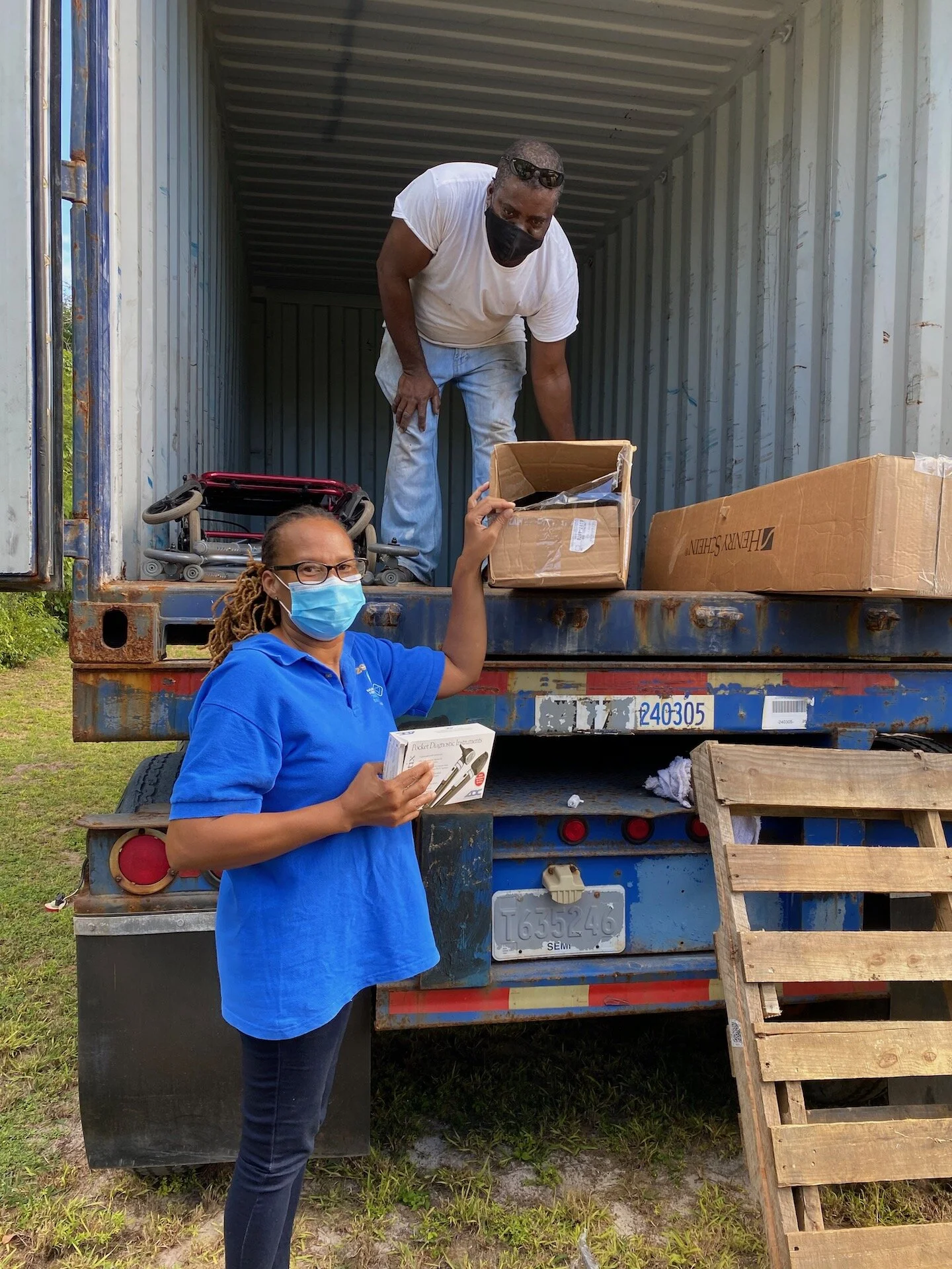 Critical medical equipment donated to Cat Island Clinics during COVID lock down