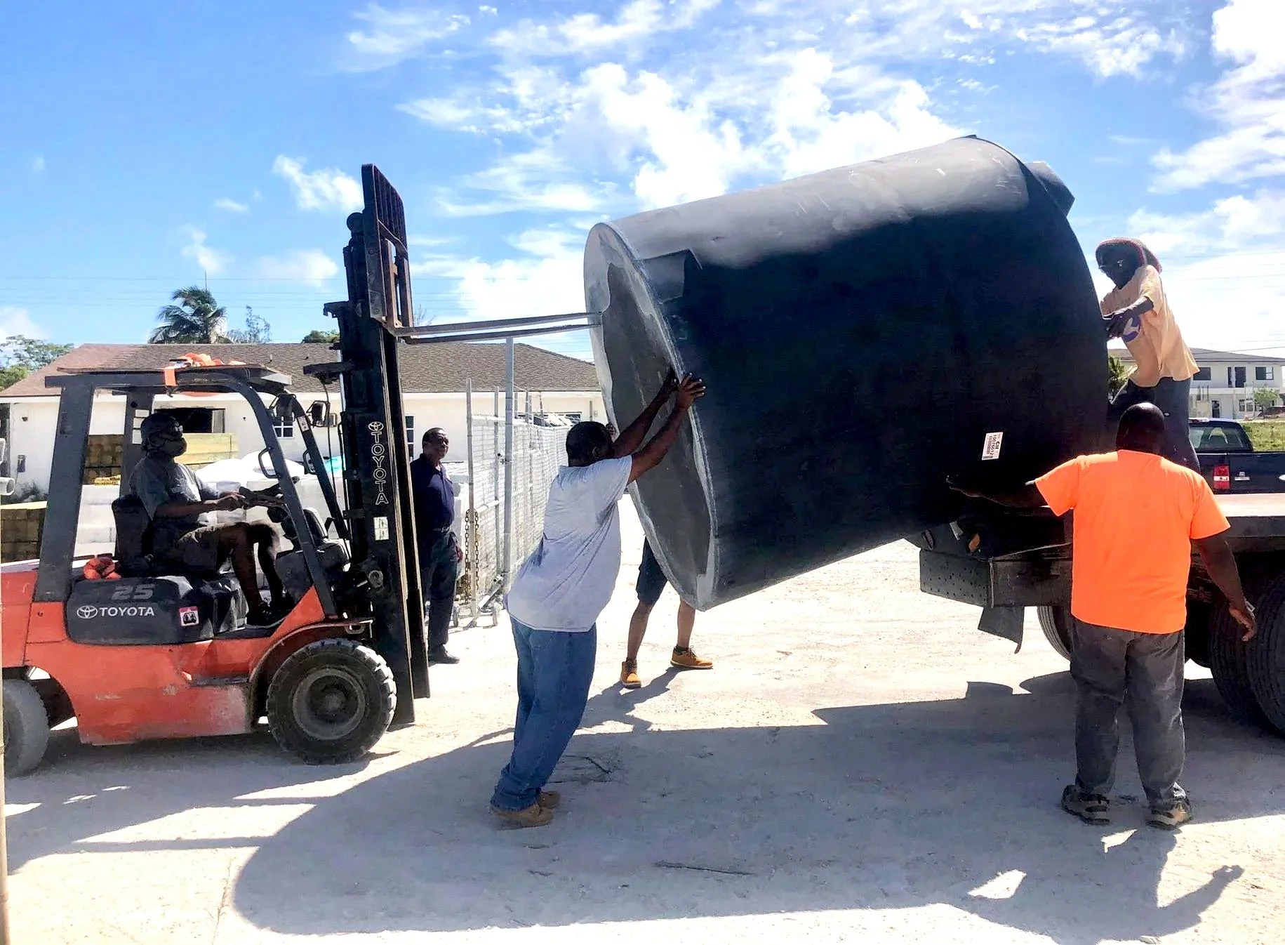 2000 gallon tank for Old Bight High School