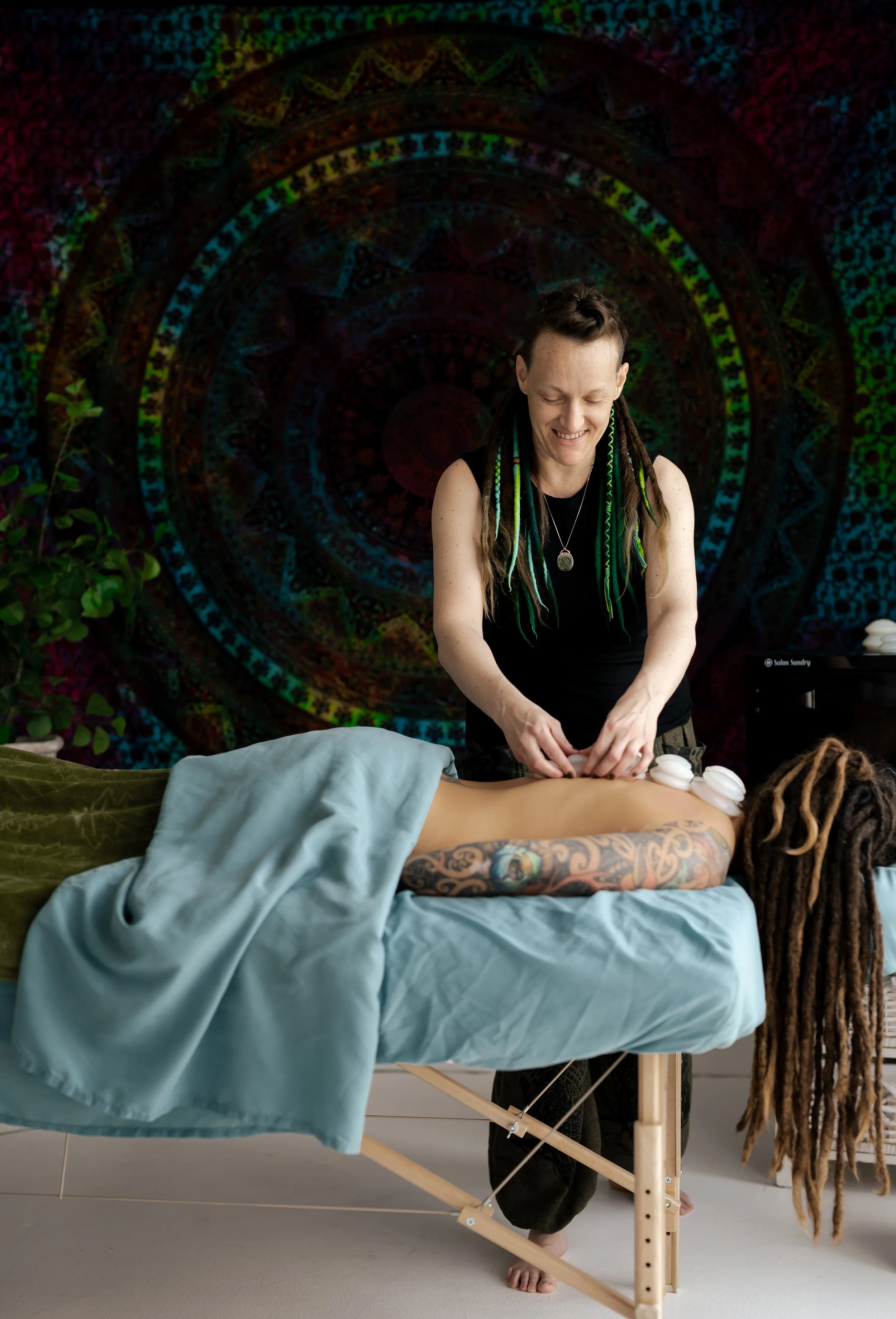 Massage therapist photoshoot