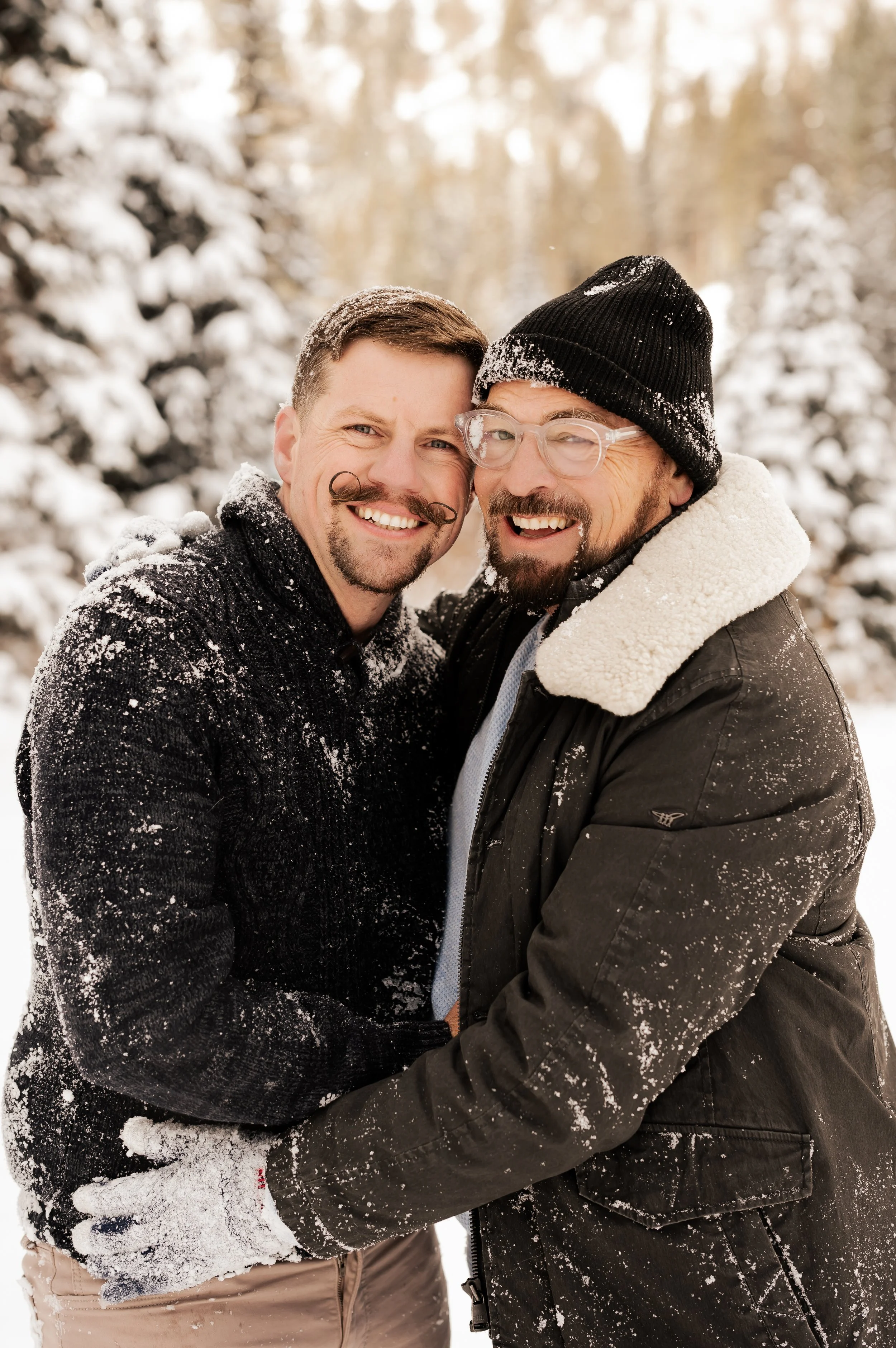 Jordan Pines Campground Winter Engagements 