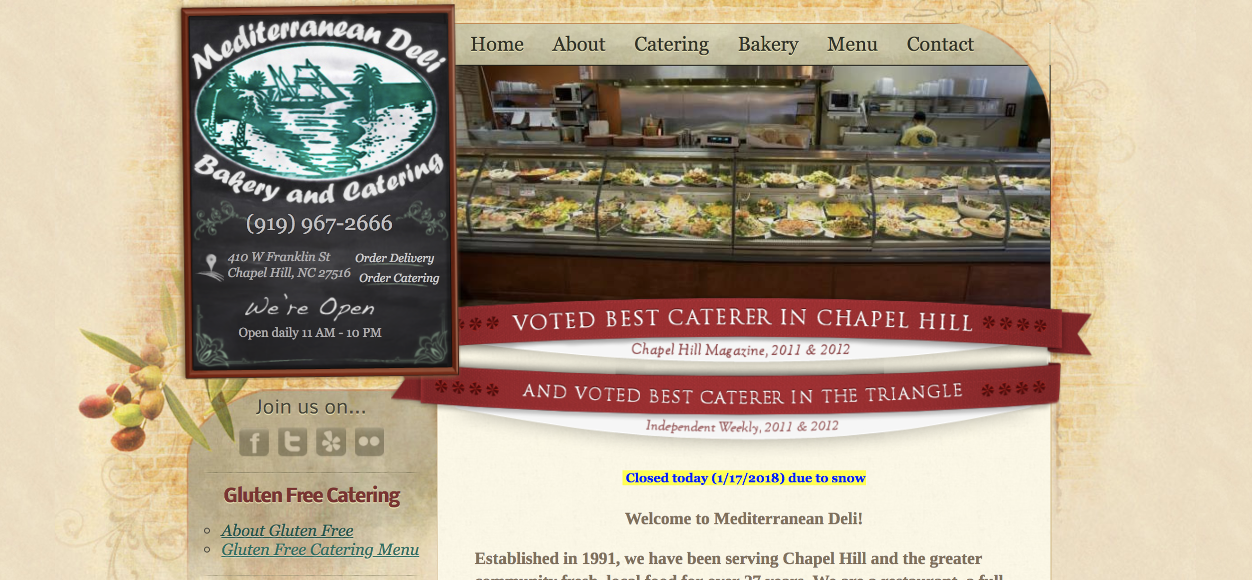 Our old website, launched in 2010