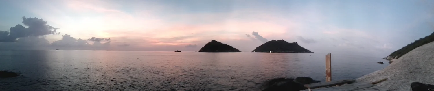 View from turtle island in Thailand.