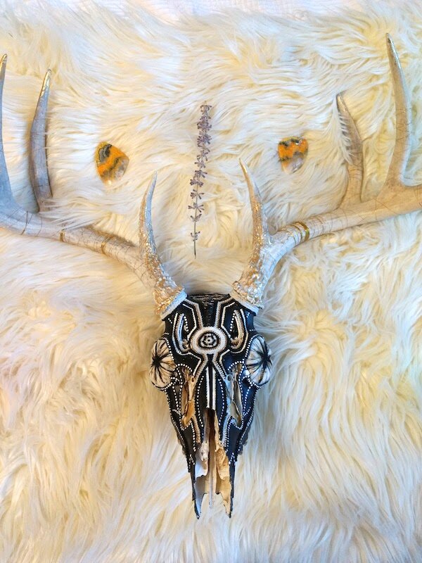 Deer Skull Beads Beaded Beadwork Unique Art Magical Home Decor Fine Art 6.jpg