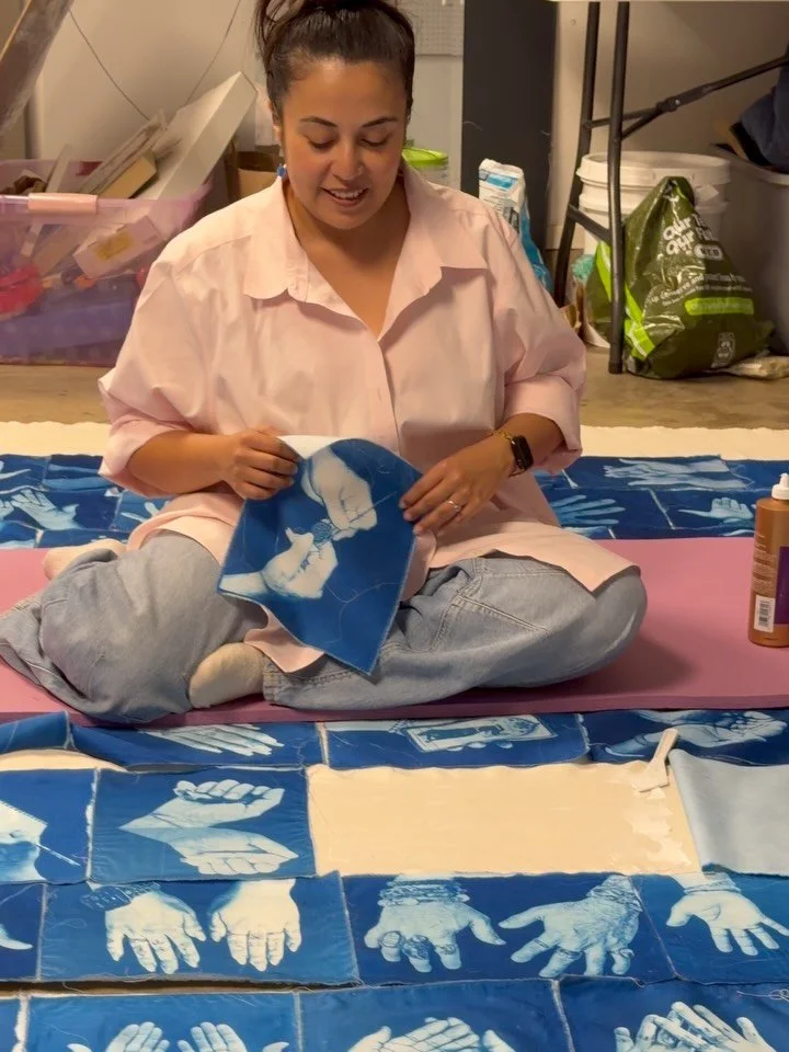 📣We are just FOUR DAYS AWAY! 😱 Nuestras Manos has been a labor of love, and I wanted to share a small behind-the-scenes and glimpse of what&rsquo;s to come. 🤲🏽✨

If you&rsquo;re in Austin and love supporting local artists, I&rsquo;d love to see y