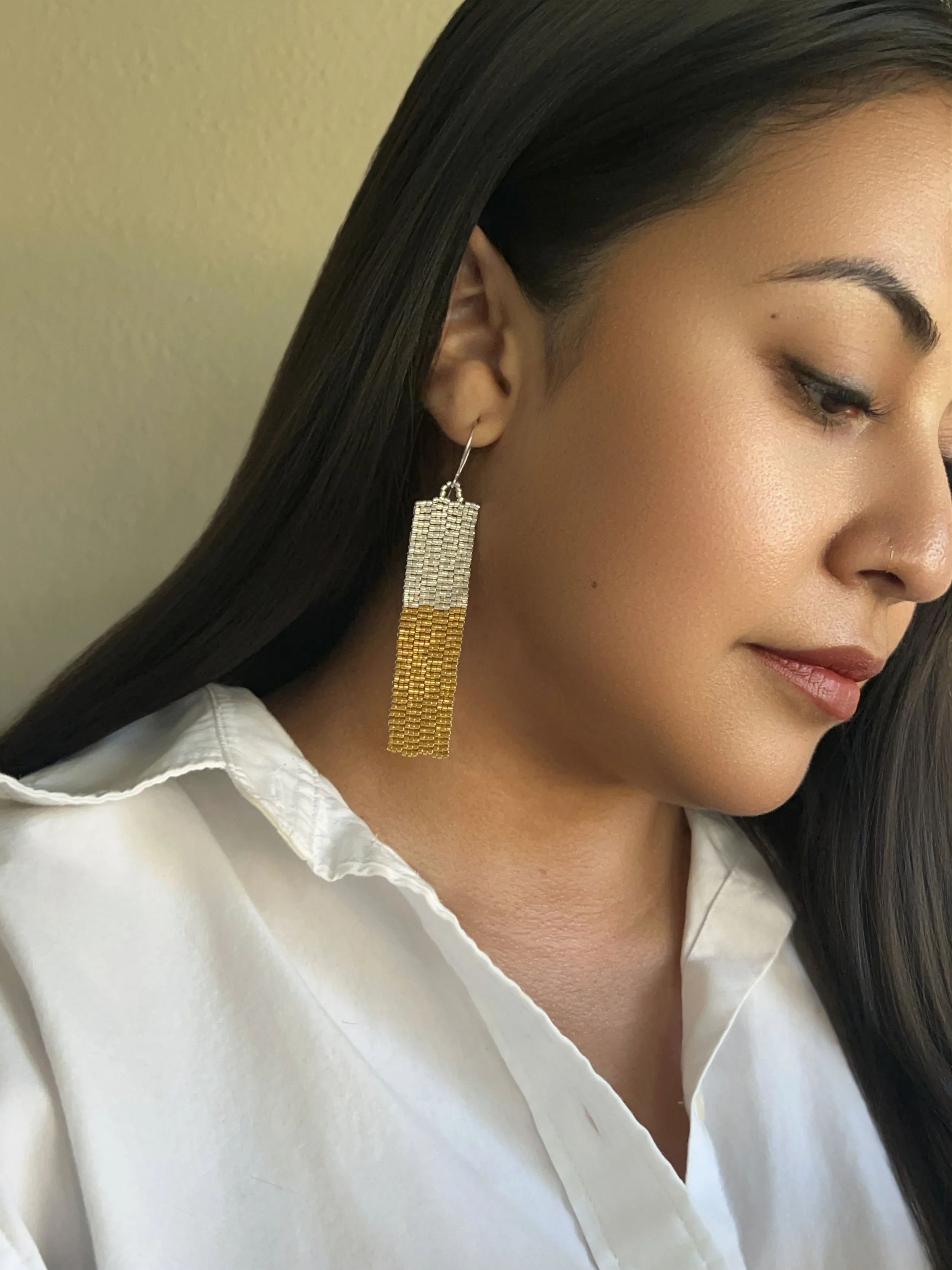gold silver diosa earrings luxurious statement jewelry