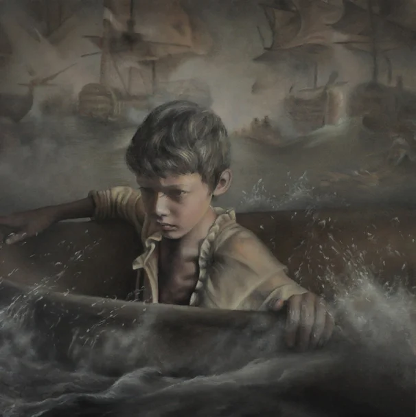 Swept Away | 12x12 Oil on Panel |SOLD | The Mansour Collection