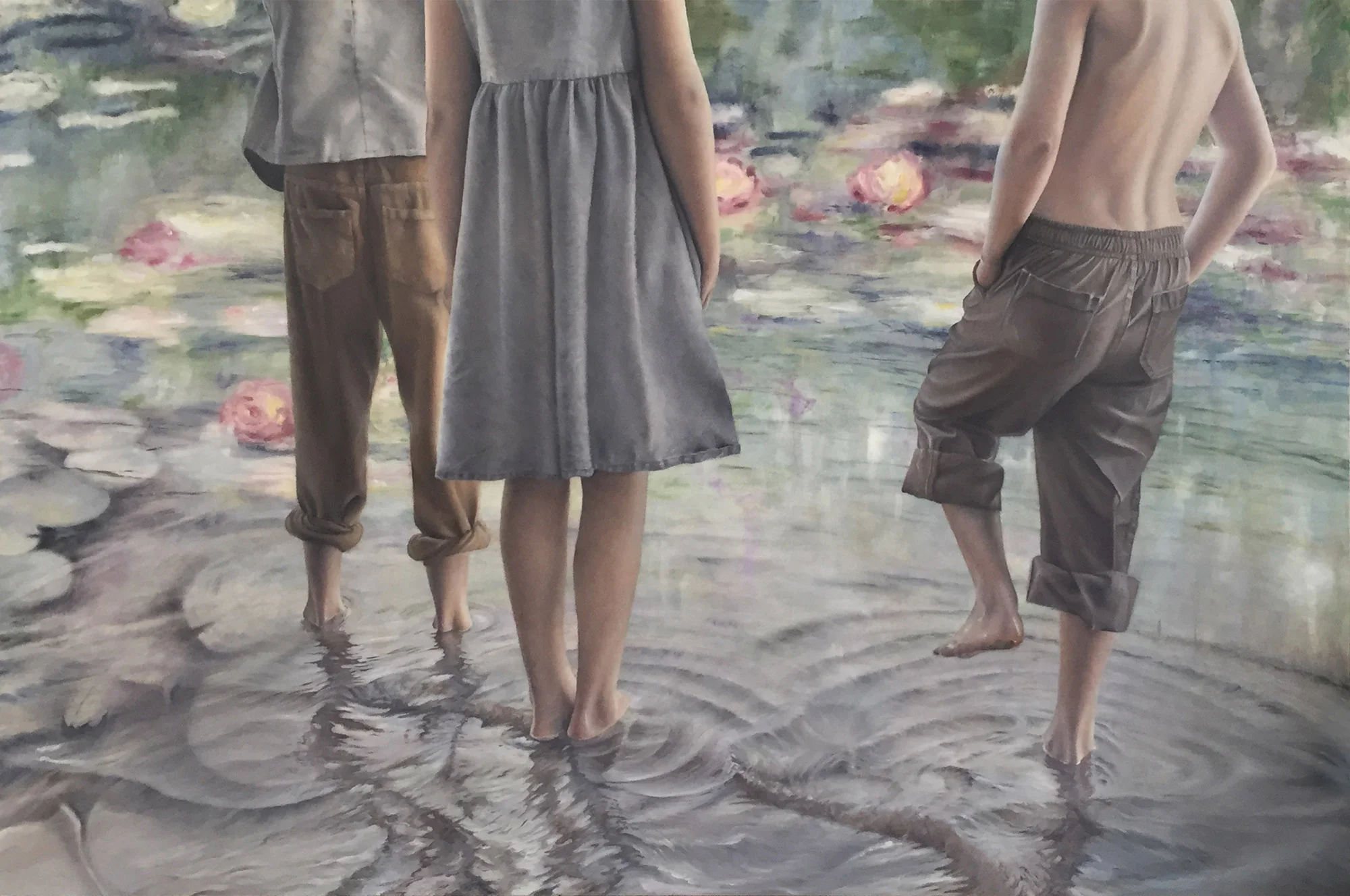 Among the Lilies | 24x36 Oil on Panel |SOLD