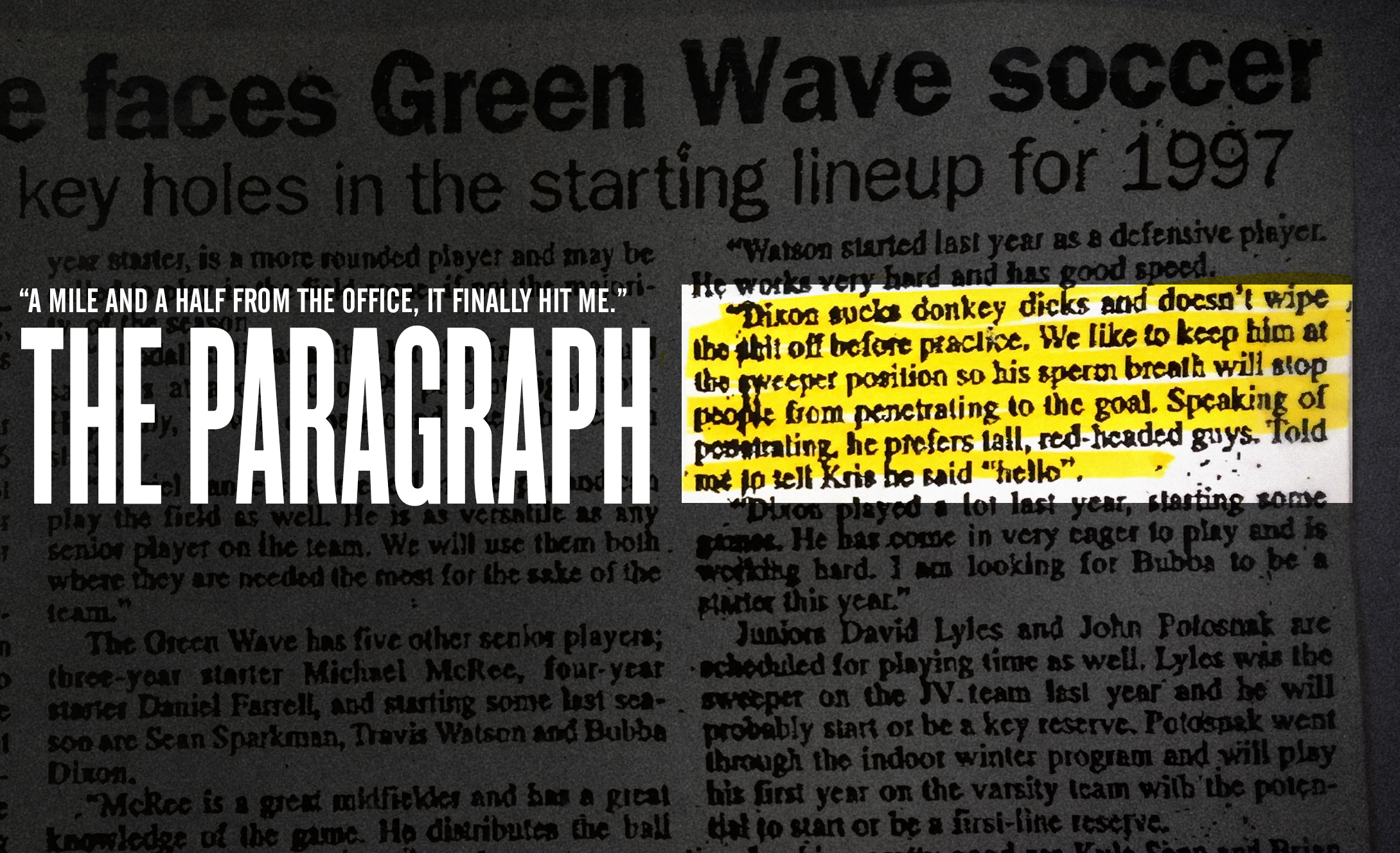 The Fallout From Sportswriting's Filthiest Fuck-Up