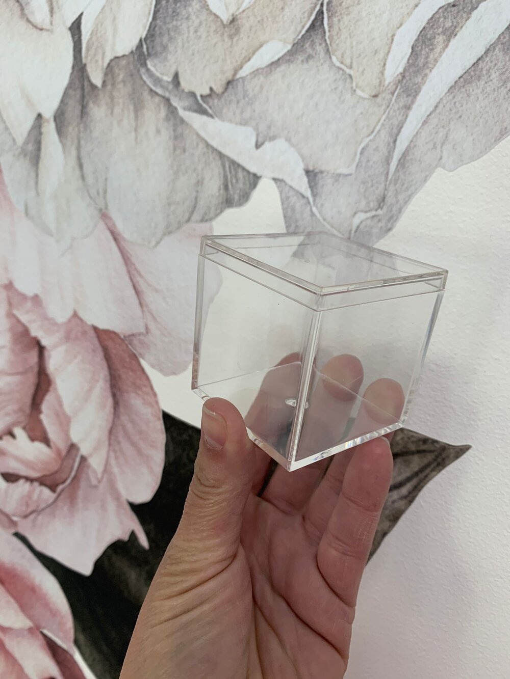 10x Clear Acrylic Small Gift Box with Lids 2X2X2 Inches (Pack of 10)