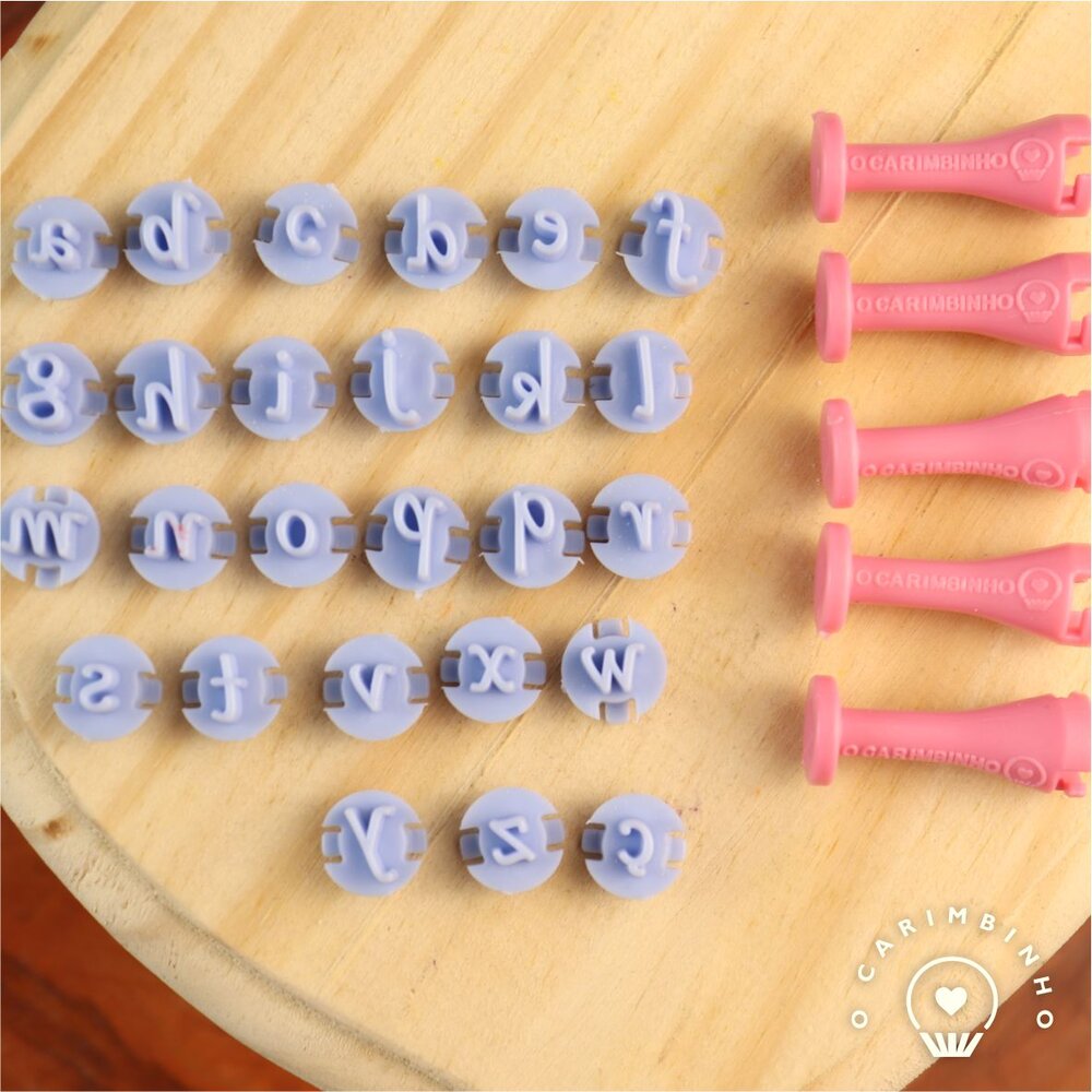  30 Pieces Mini Alphabet Rubber Stamps and Symbols for