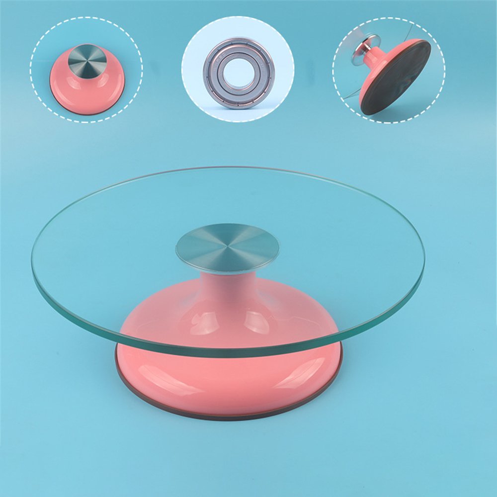 Tempered Glass Wedding Rotating Glass Cake Decorating Turntable Stand -  China Glass Turntable and Rotating Glass Turntable price