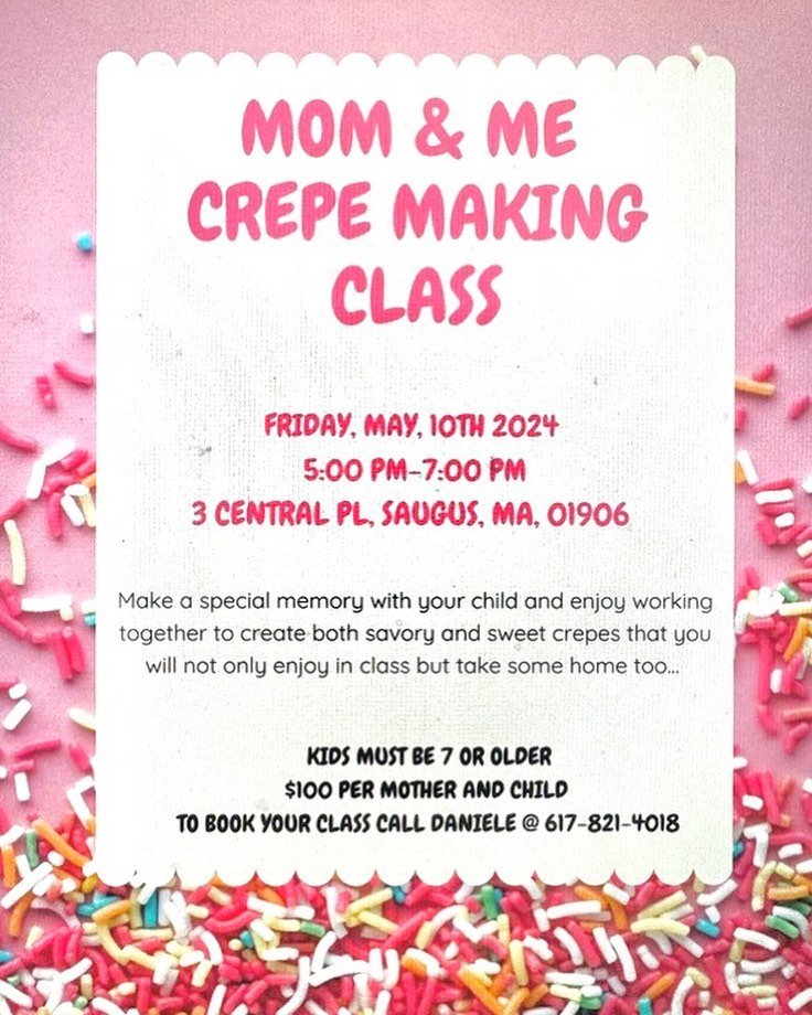 We have one more seat ( for mom and child )  for this nice fun time with my friends from LaDolcevitaboston , come learn and make delicious crepes . For more info please send a message to @luckyworldtraveler777 .
#momandkidclass #mothersday #funtimes❤