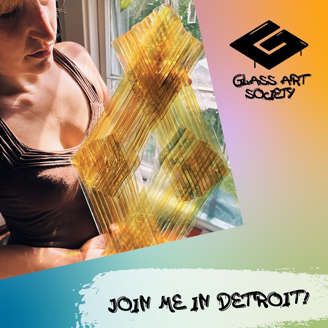 I am thrilled to announce that I will be presenting at the next Glass Art Society Conference in Detroit, Michigan, USA this June! 

This four-day conference will gather the global glass community to celebrate Community, Collaboration and Crossover in