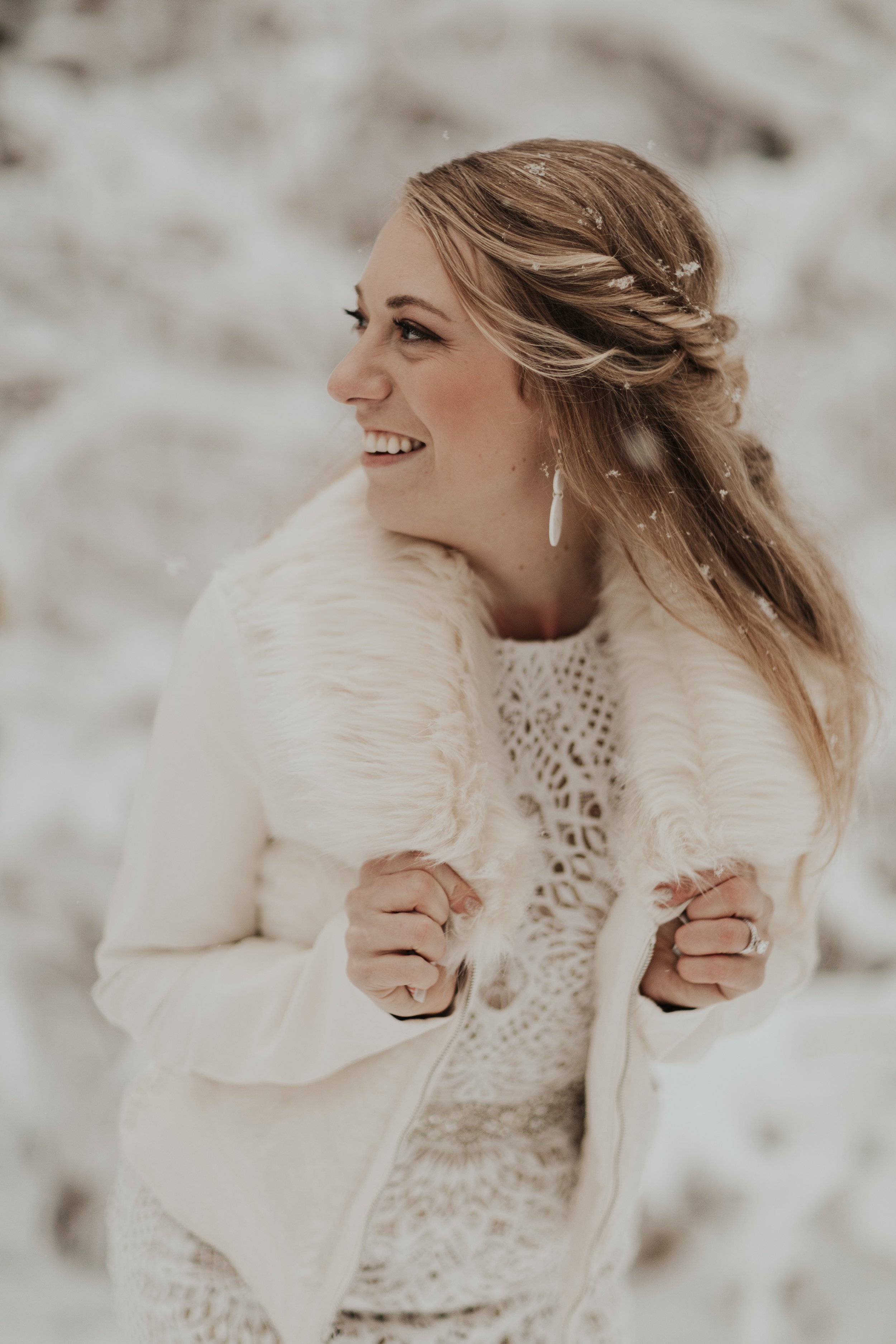  Bride: Elizabeth Kube  Bridal Hair: Kathryn Muller  Bridesmaids: Valori Tyre &amp; Kathryn Muller'  Photography: Meg Slattery Photography 