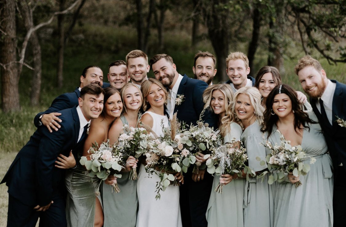  Bride: Sydney Thorson  Photography: EricaLynn Photography  Makeup: Kenzie McCLure (Bride and a few bridemaids)  Hair: Kat Muller &amp; Valori Tyre 