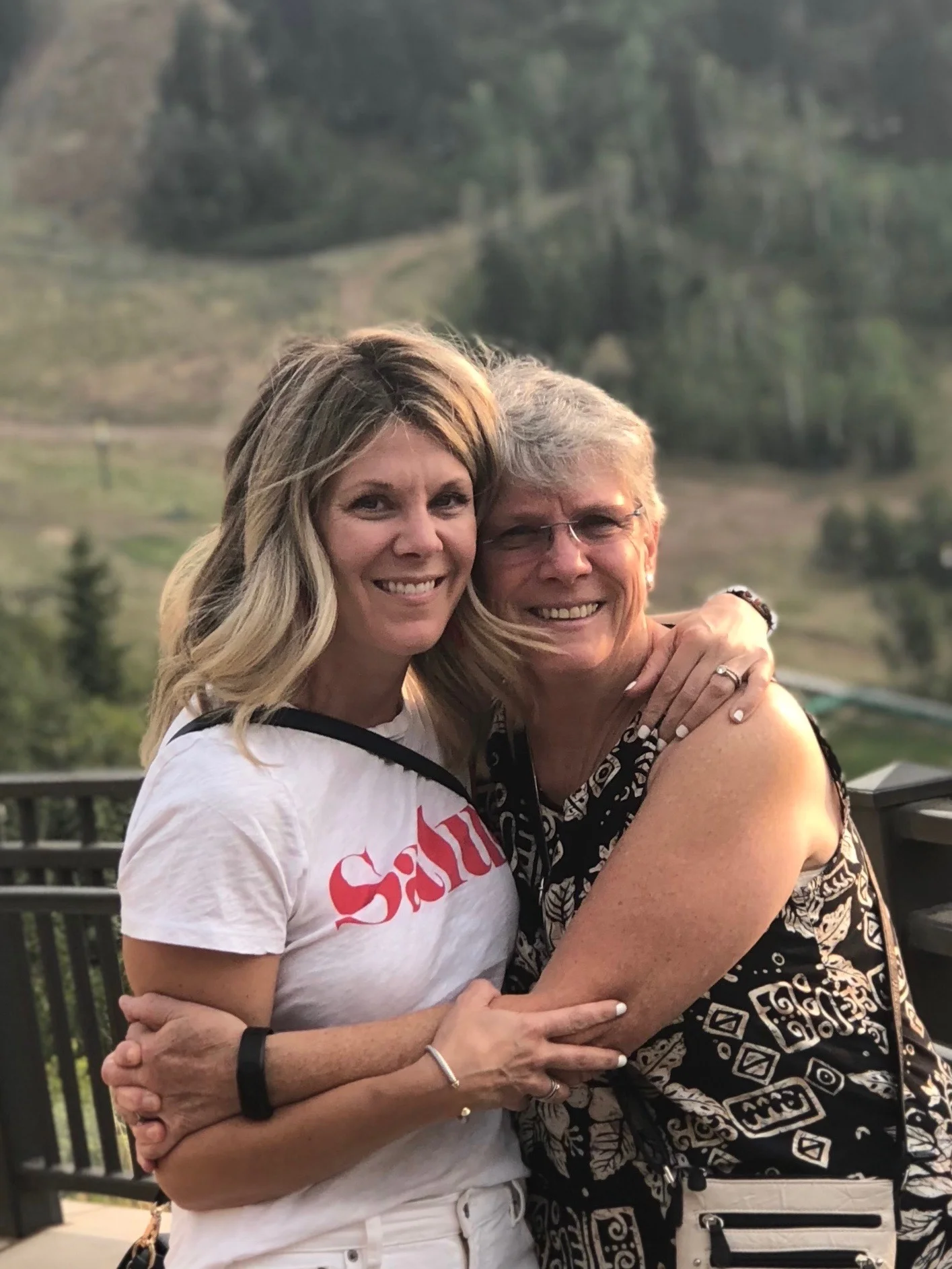 Jacin Fitzgerald and her mother, Ann Page