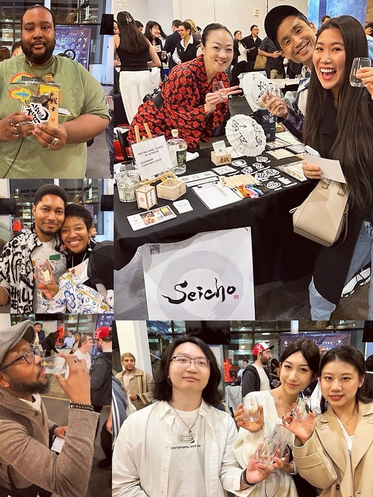 #tbt SAKE CON 🍶✨

Grateful for everyone who stopped by my booth and experienced live calligraphy last time🙇🏻&zwj;♀️
Excited to be back on May 16 &amp; 17 ✨

Admission requires a ticket. Please reserve yours via the link at @sakecon.nyc @upstairsat