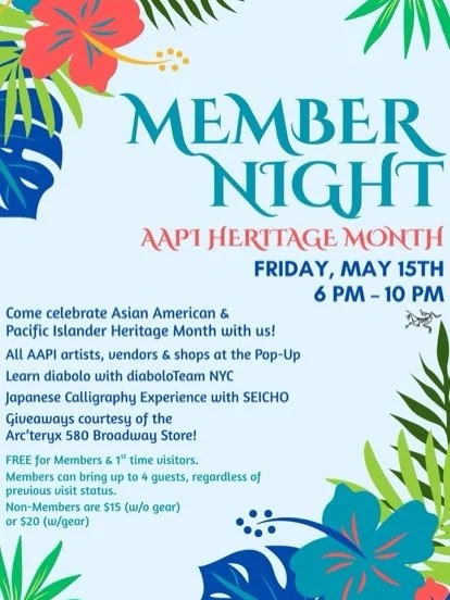 So excited to be back at AAPI Night at Brooklyn Boulders Queens @brooklynbouldersnyc this year✨🧗🏻&zwj;♀️

I&rsquo;ll be selling my work and offering a Japanese calligraphy experience! Please come by and try it out ✍🏻💫

There will be lots of other