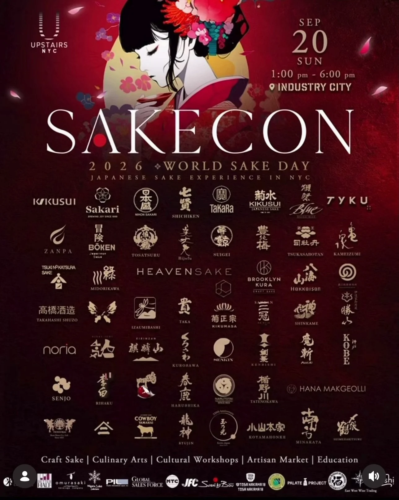 I&rsquo;ll be back at SAKE CON @sakecon.nyc on September 26!🍶✨
Come by my booth and get your name hand-calligraphed on a sake glass!
Looking forward to seeing you all!🫶🏻

More info @upstairsatnyc 

🍶SAKE-CON &lsquo;26 : World Sake Day
🗓️ Sunday 