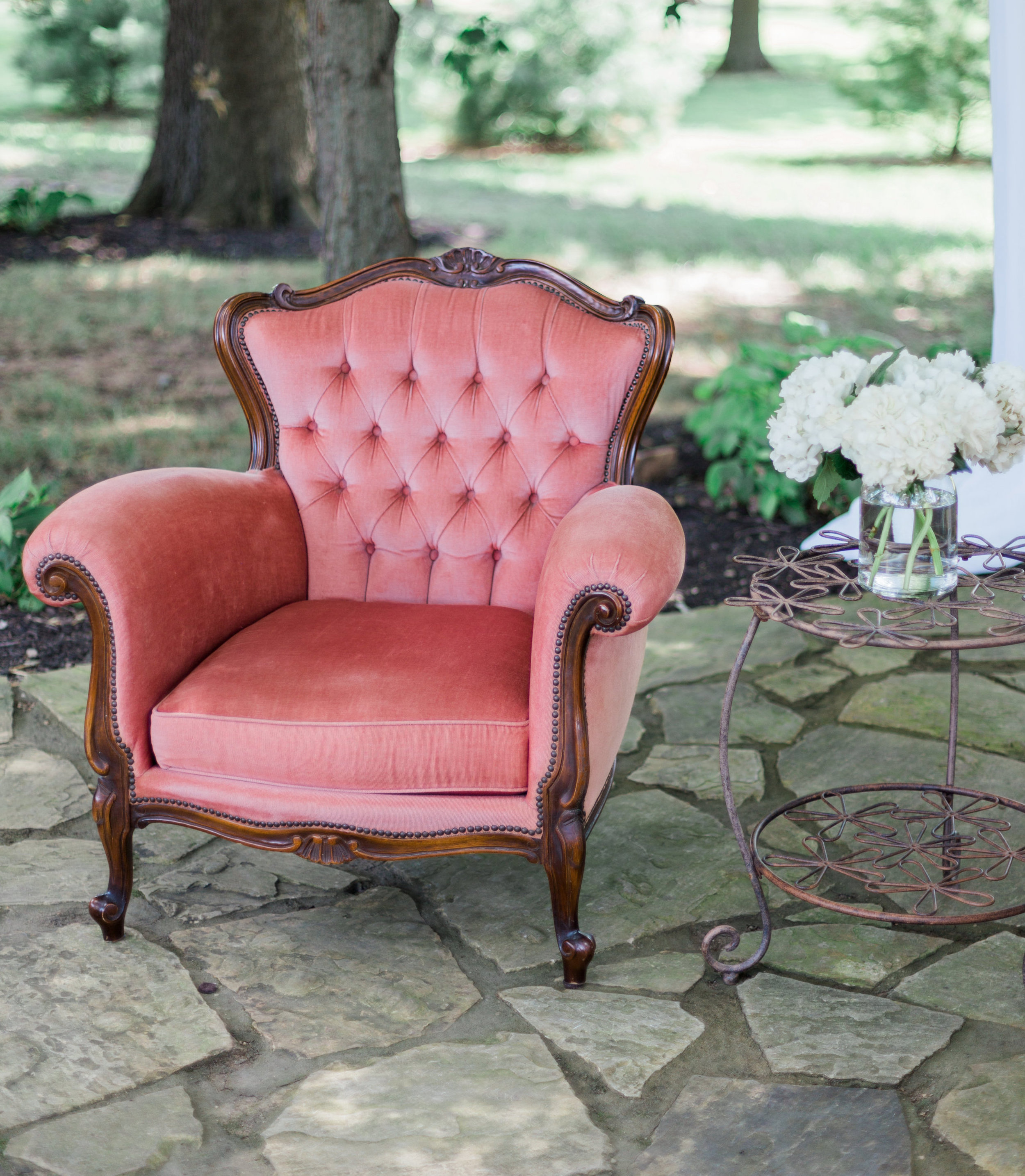 pink chair — mustard seed gardens