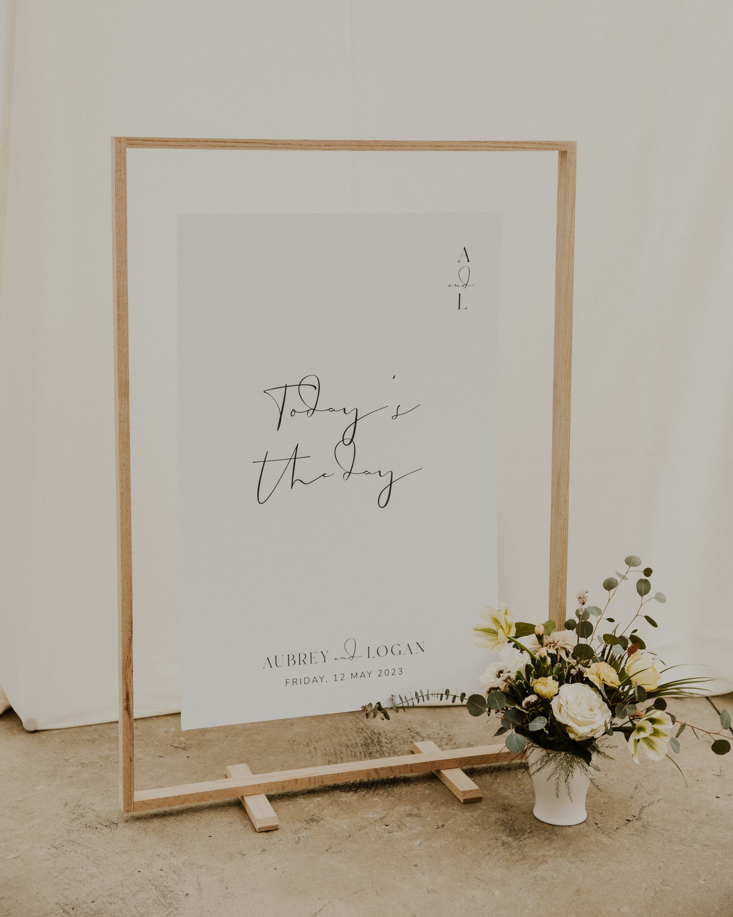 Wooden Sign Stand — Mustard Seed Gardens