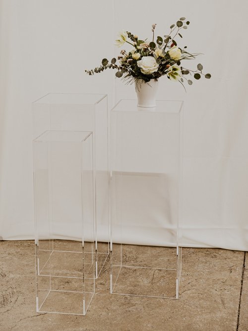 White Sign Stand — Mustard Seed Gardens